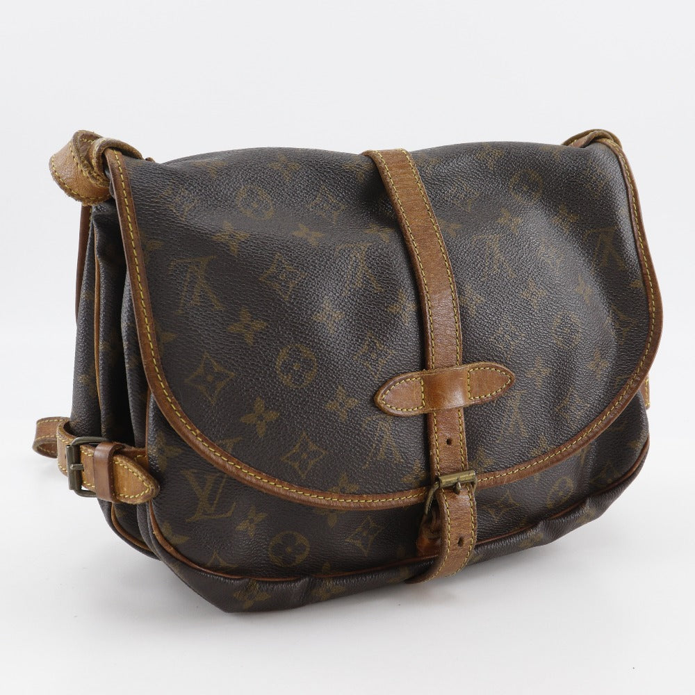 Louis Vuitton M42256 Saumur 30 Monogram Canvas Brown Shoulder Bag 8