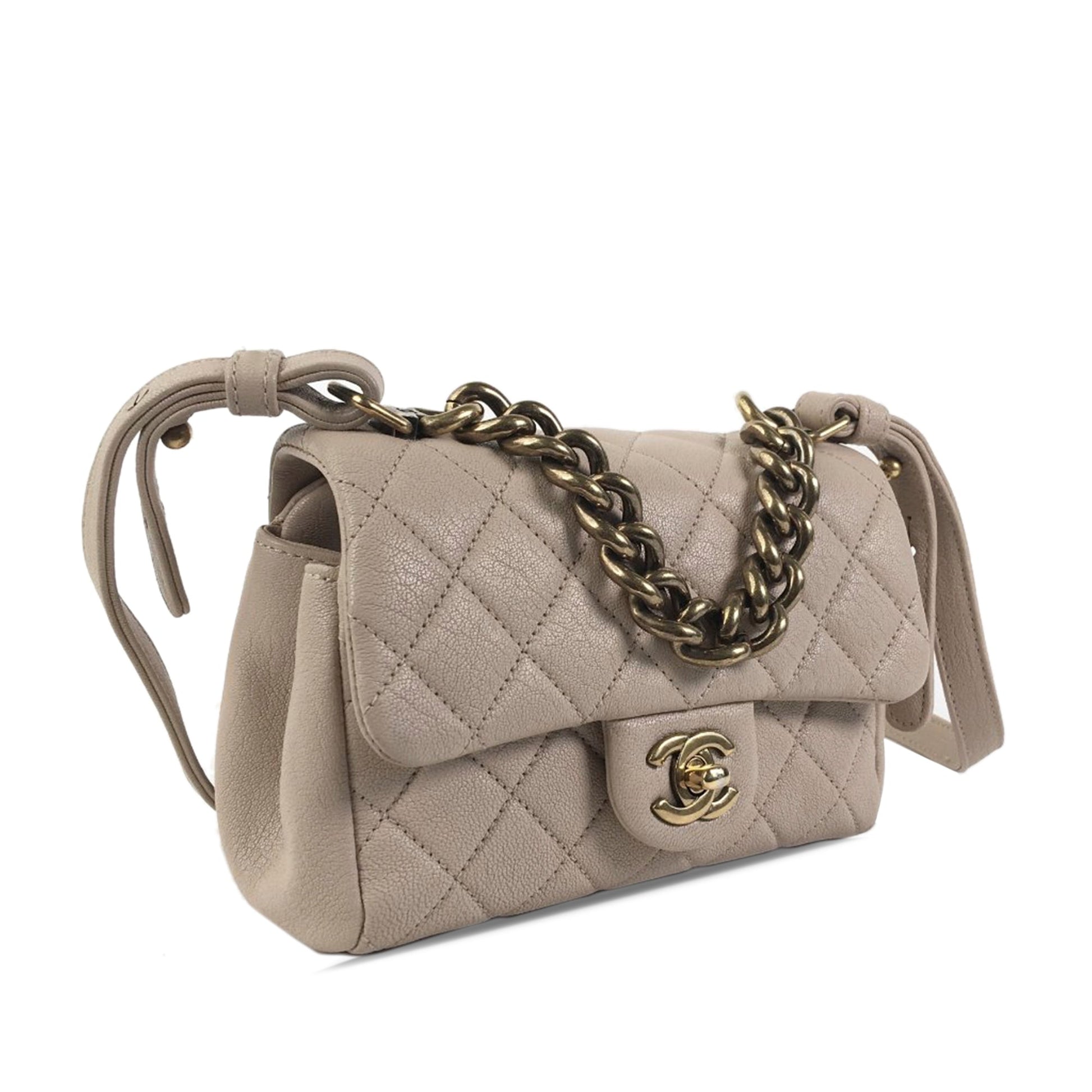 CHANEL Mini Paris Rome Calfskin Trapezio Bag