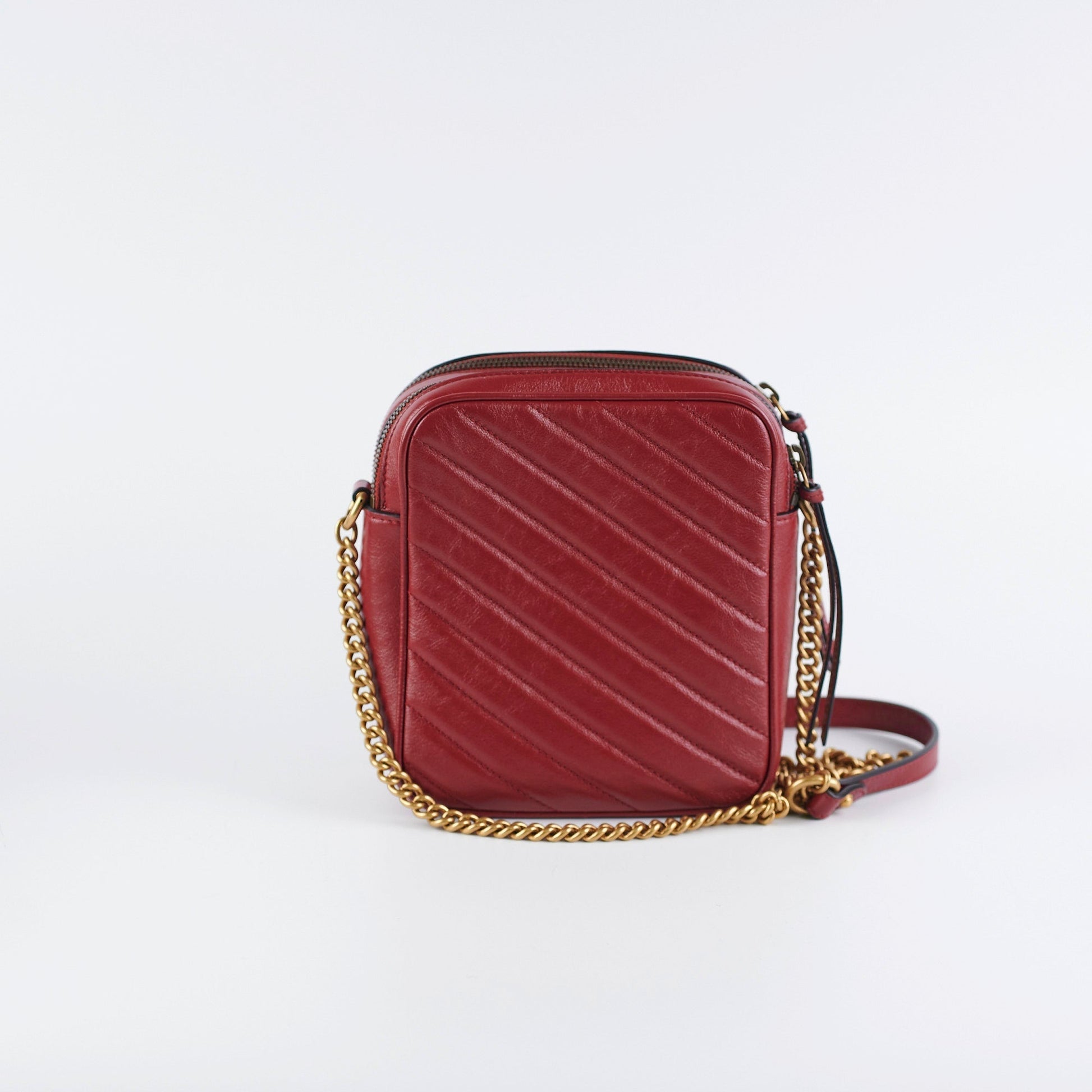 Gucci Marmont Camera Crossbody Bag Red
