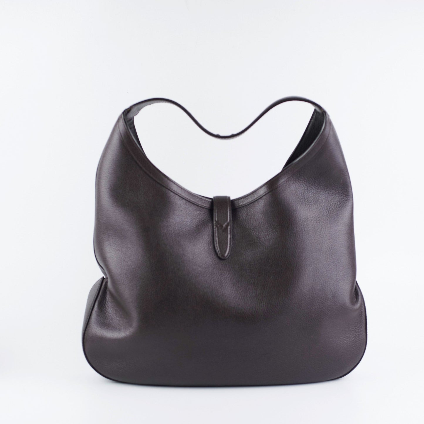 Gucci Jackie Soft Shoulder Hobo Bag Dark Brown Large Shoulder Bag