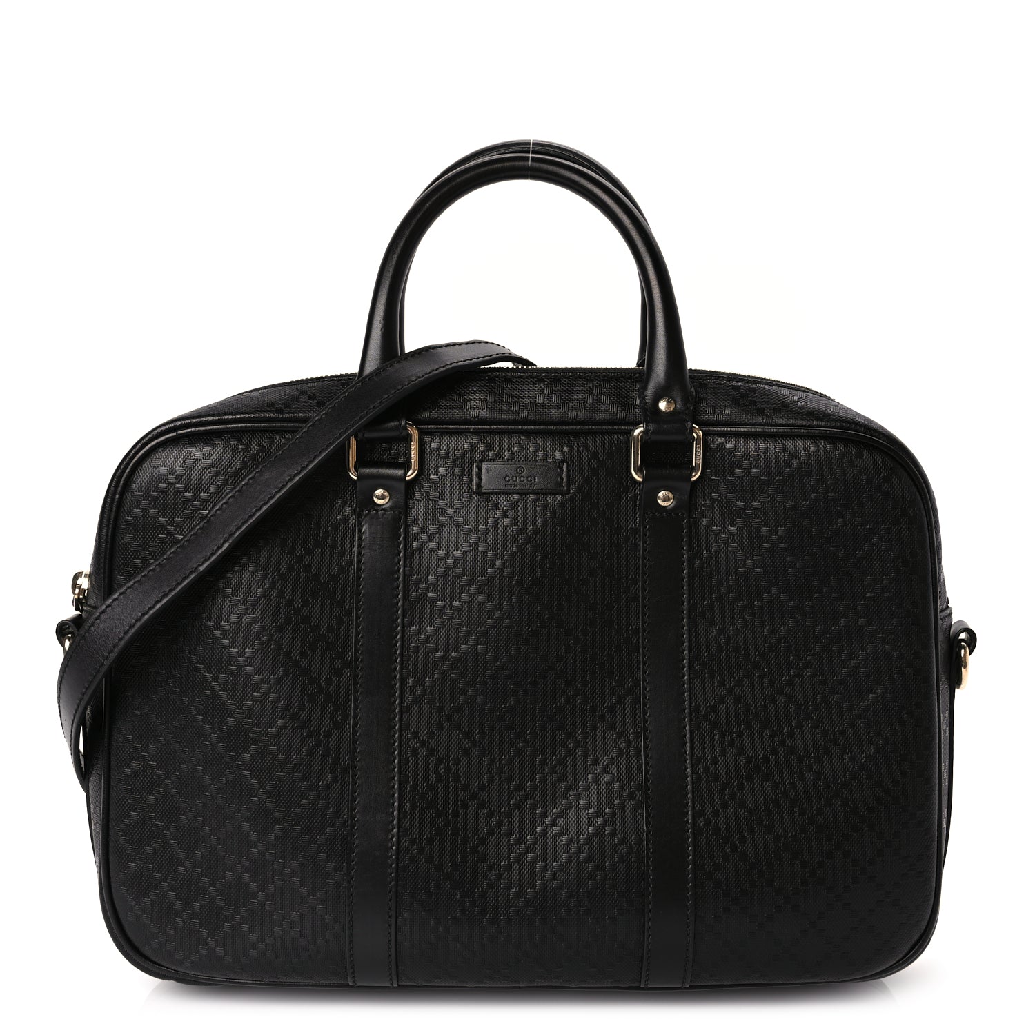 Gucci Diamante Signature Briefcase Black