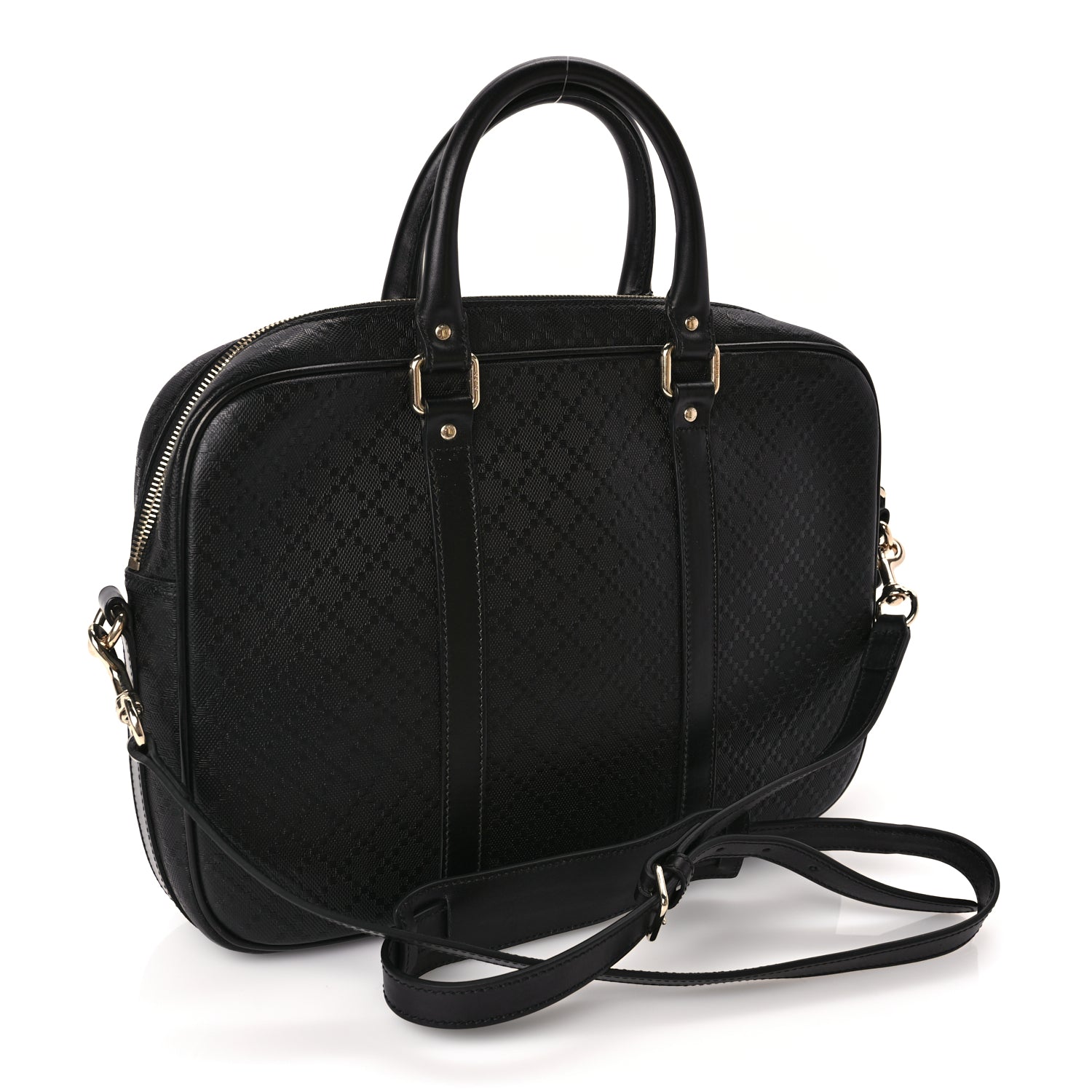 Gucci Diamante Signature Briefcase Black