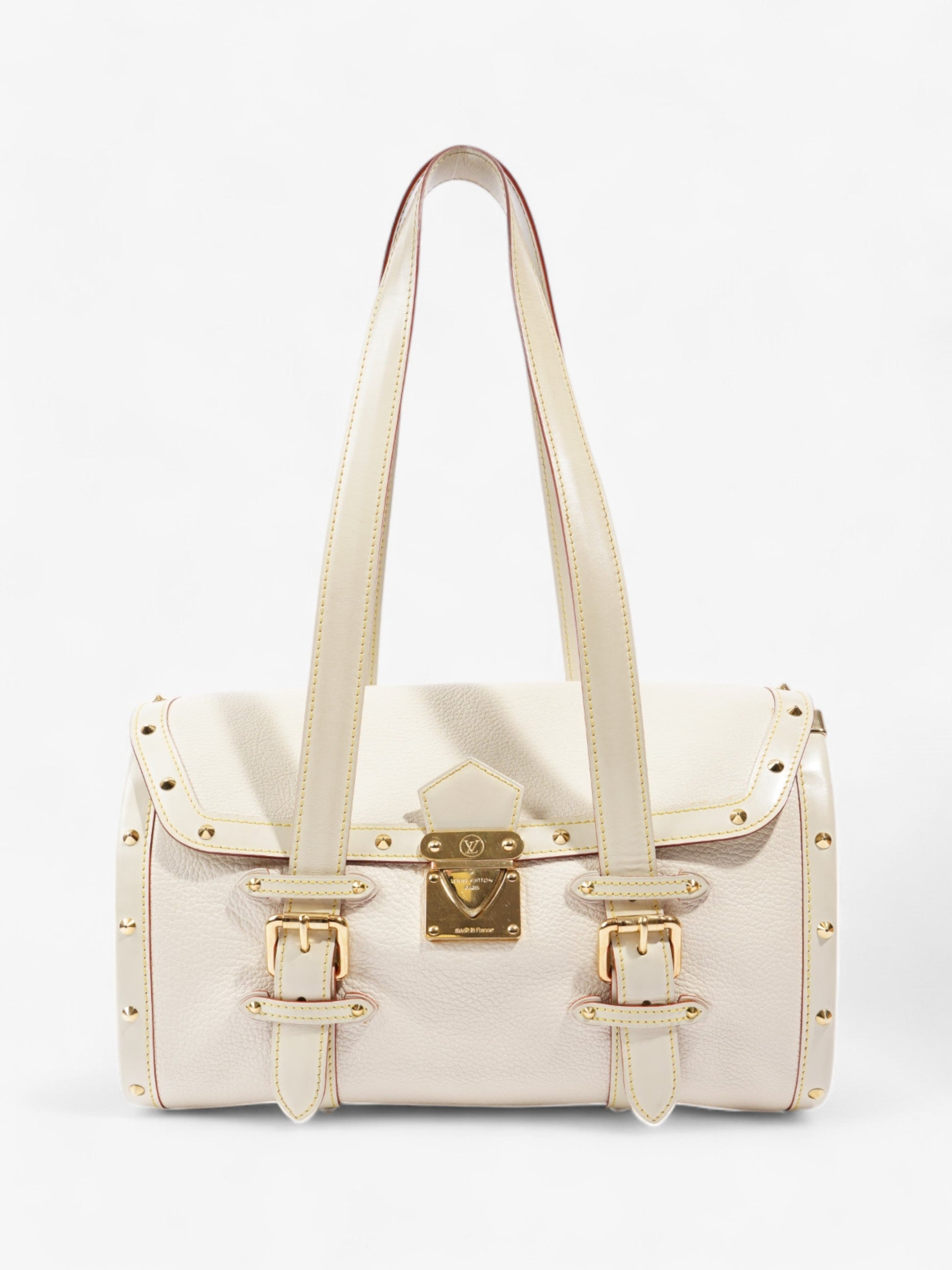 Louis Vuitton Suhali L'Epanoui Cream Yellow PM Leather Handbag