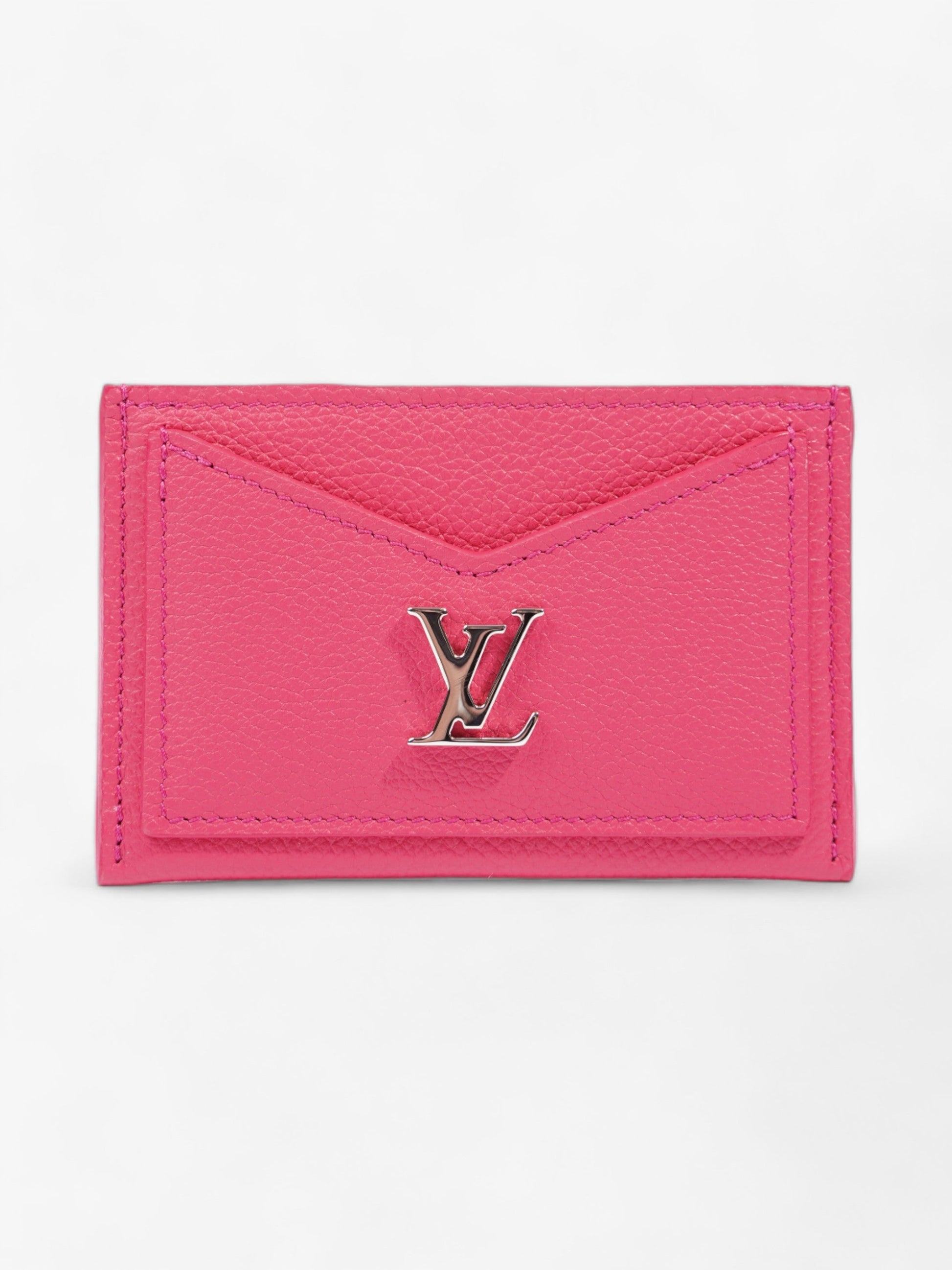 Louis Vuitton Lockme Holder Leather Pink Wallet Case
