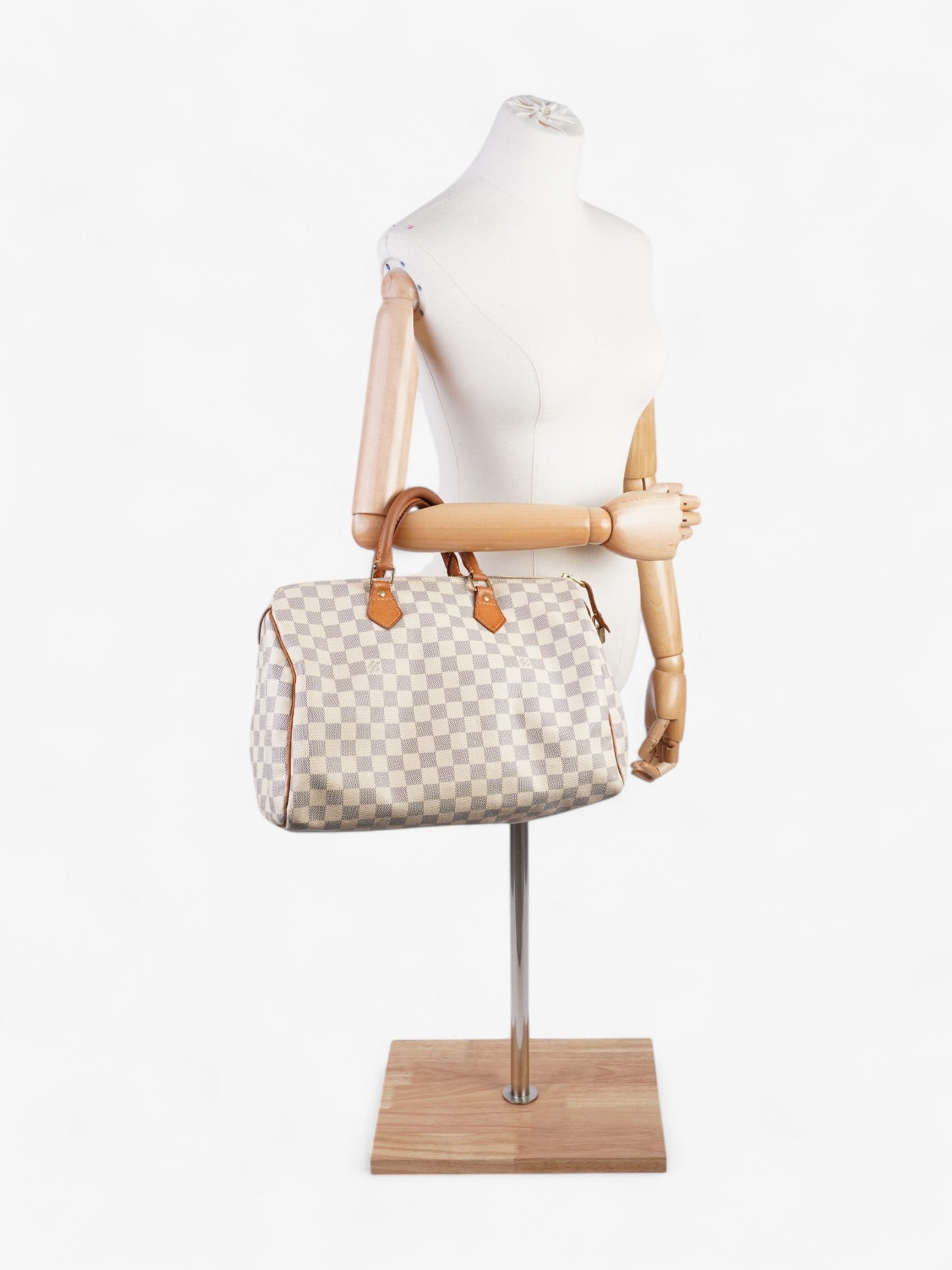 Louis Vuitton Speedy Azur Coated 35 Canvas Coated Canvas Damier Apparel