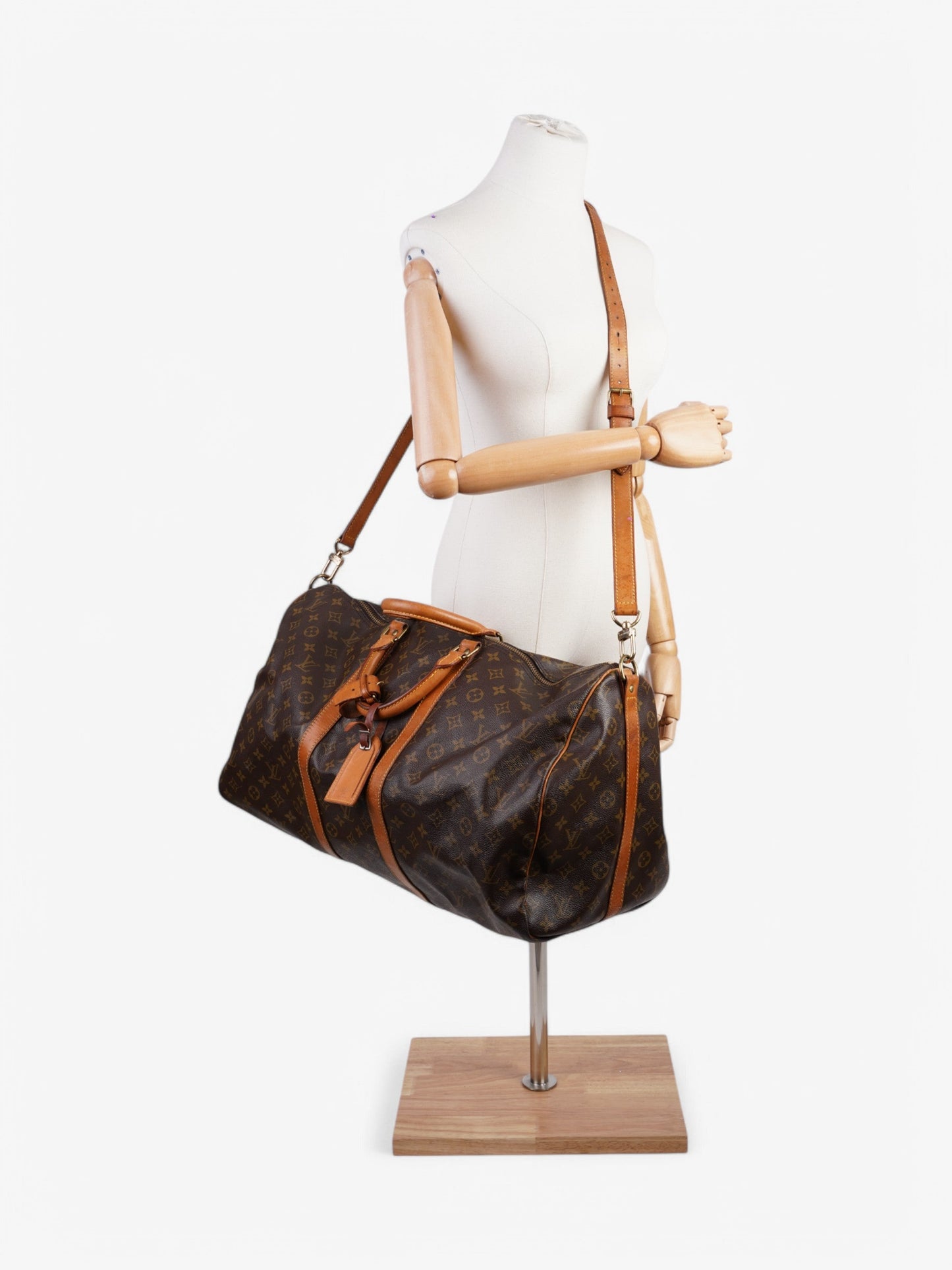 Louis Vuitton Keepall Bandouliere Coated 55 Monogram Canvas Coated Canvas Apparel Canvas 97