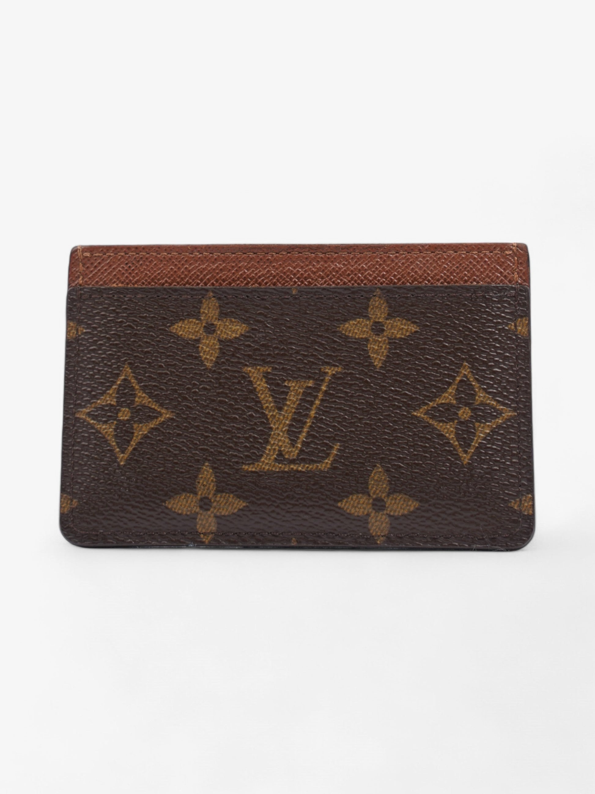 Louis Vuitton Card Holder Monogram Canvas Brown Wallet Case