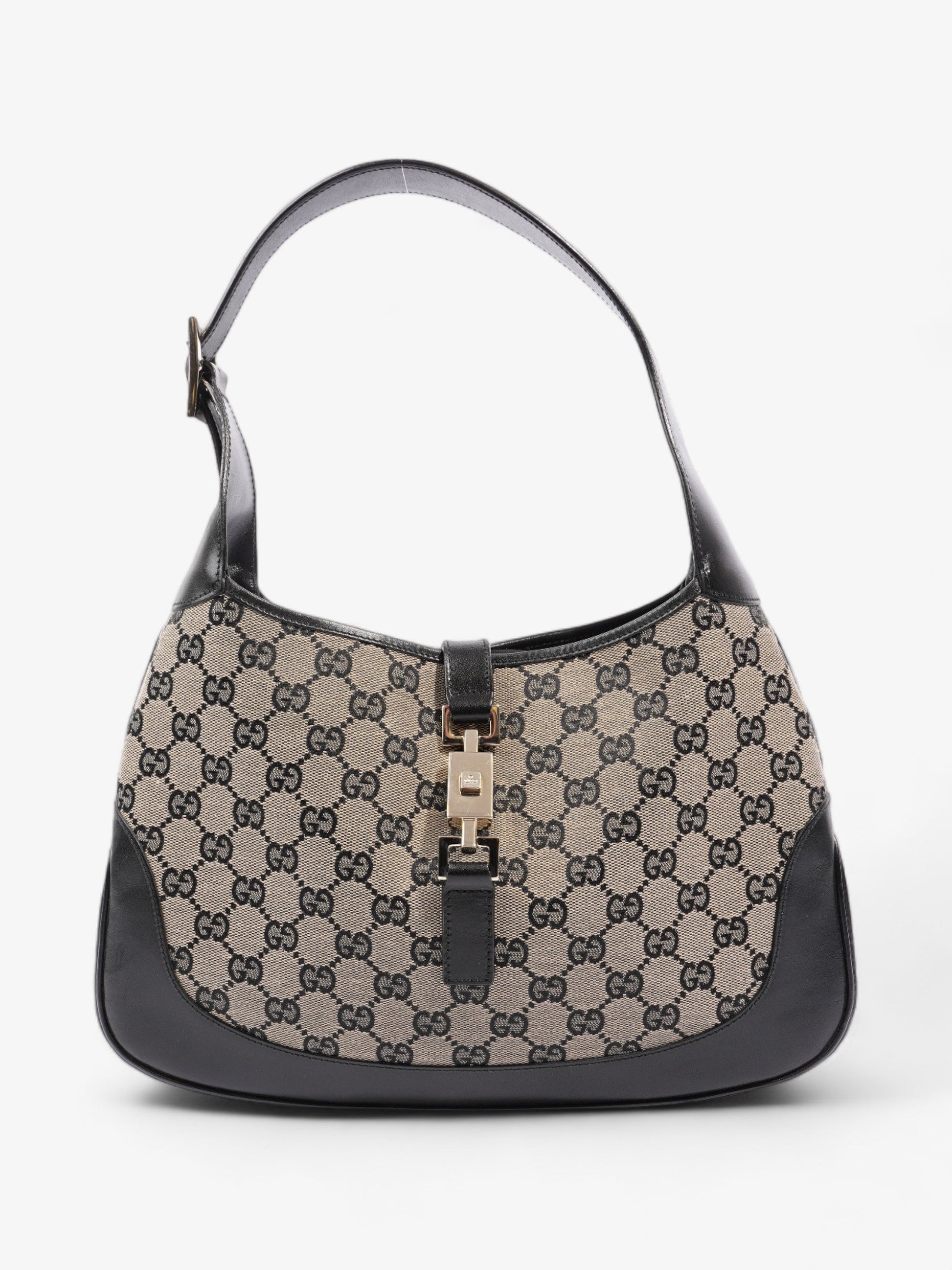 Gucci Jackie And Supreme Shoulder Bag Canvas Black