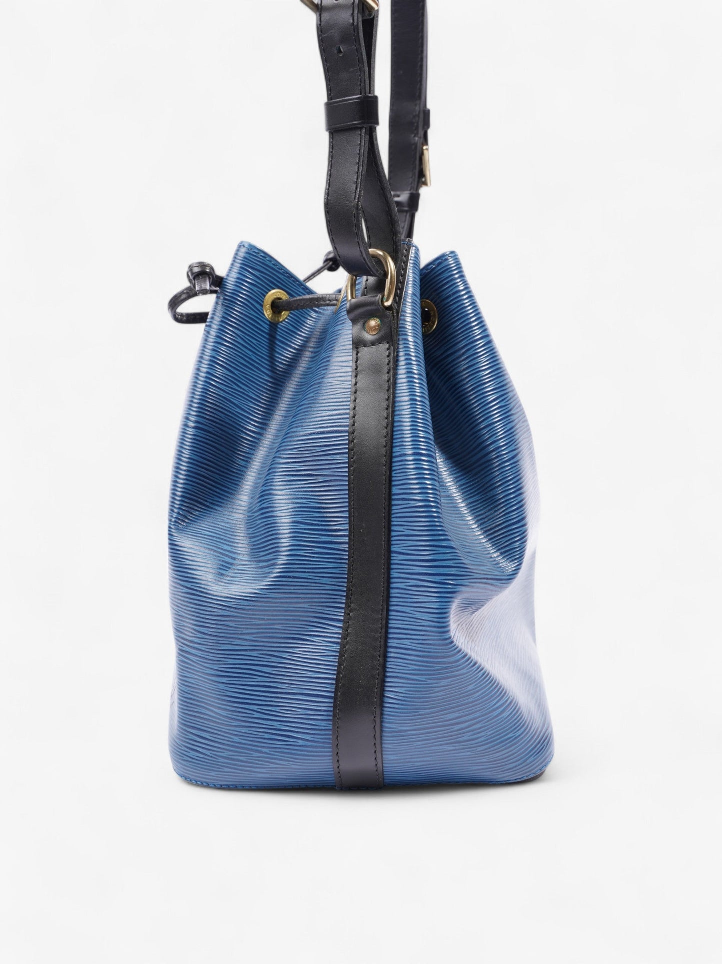 Louis Vuitton Noè Epi Leather Black Blue Handbag