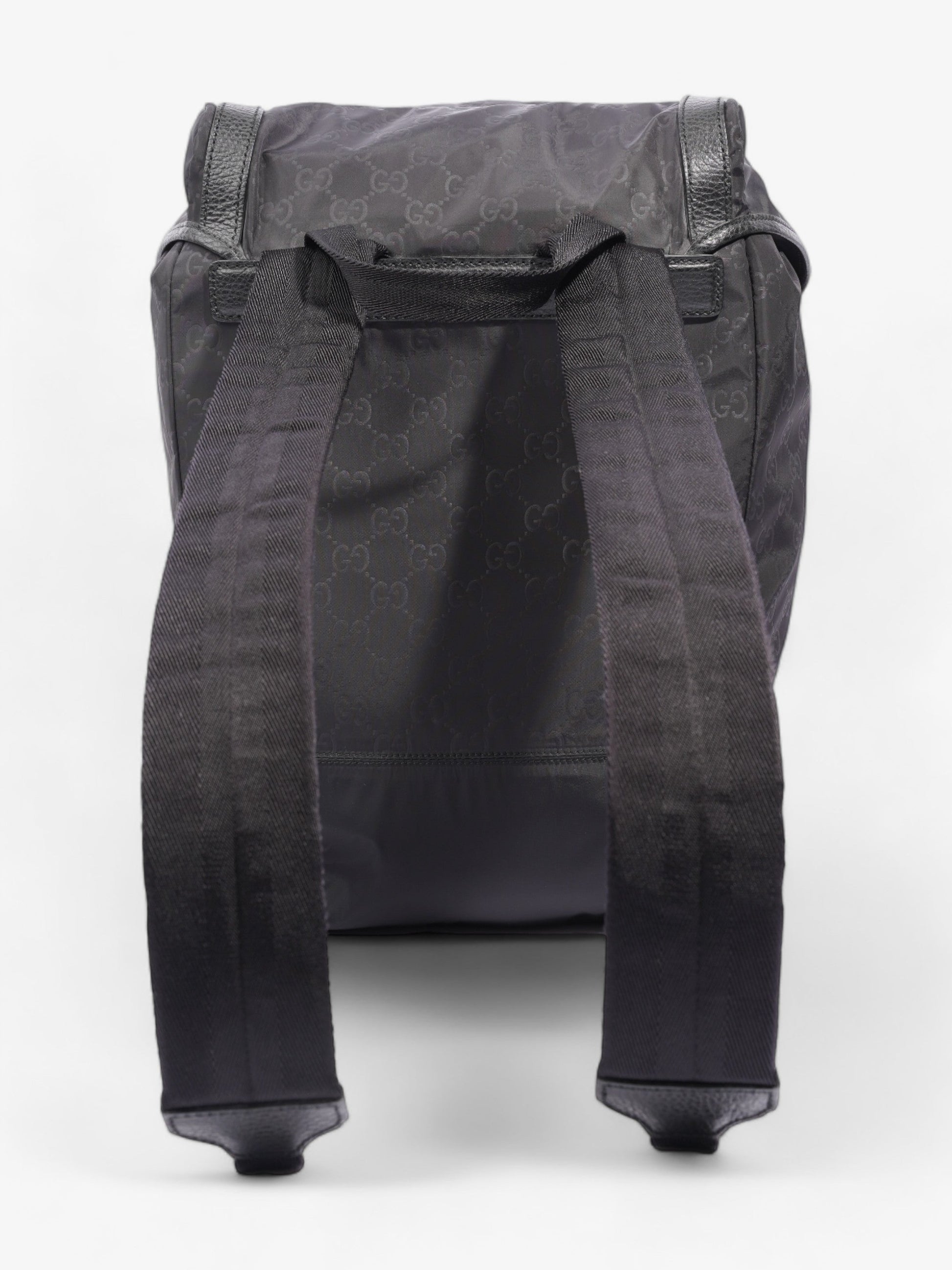 Gucci Travel Drawstring Rucksack Supreme Backpack Nylon Black Jewelry
