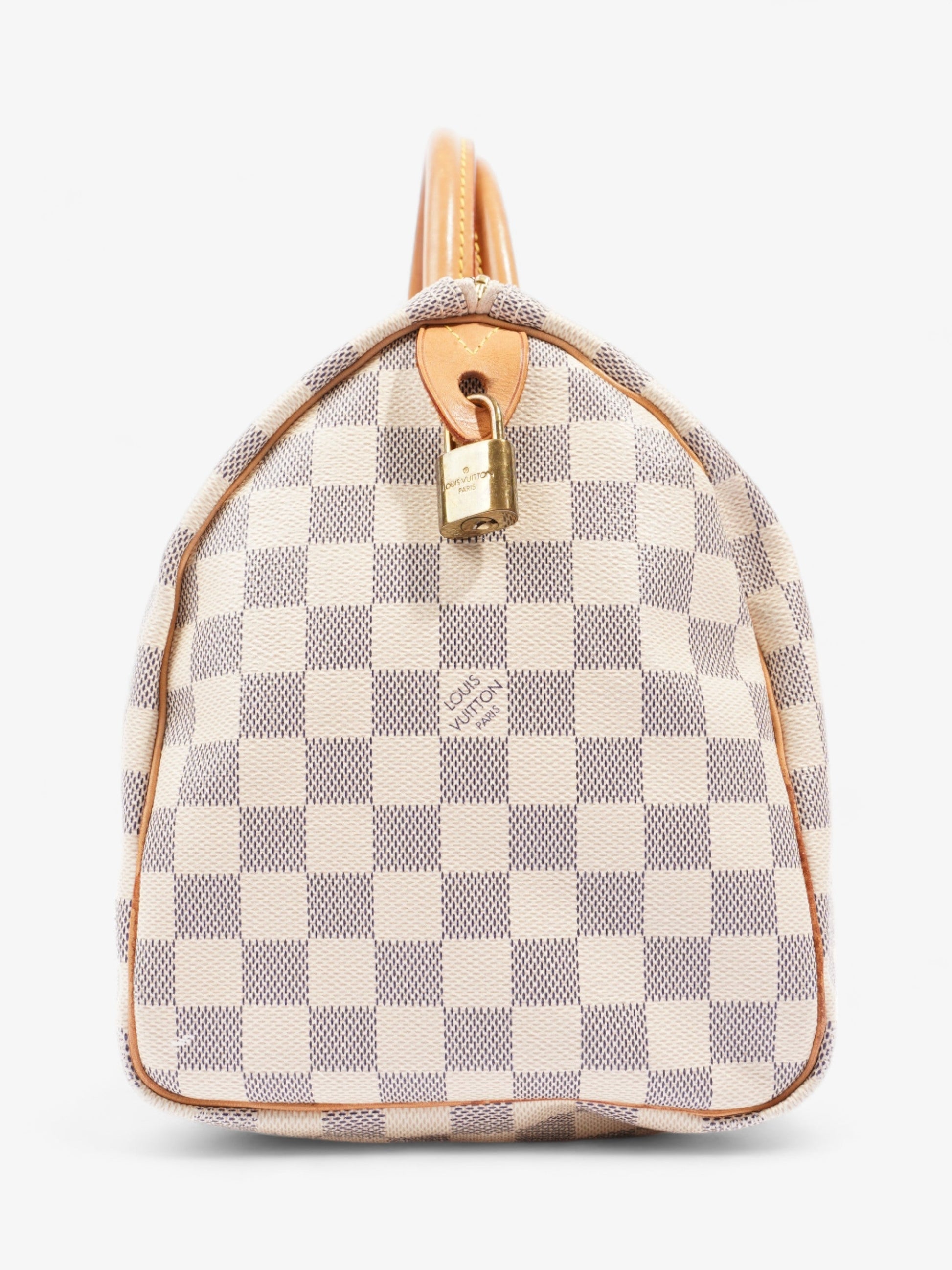 Louis Vuitton Speedy Azur Coated 30 Canvas Coated Canvas Damier Apparel Canvas 2