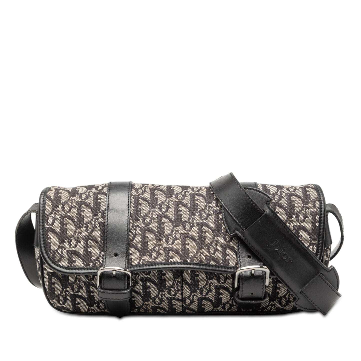 Dior Handbag issimo Trotter Crossbody 2 Canvas Black Crossbody Bag