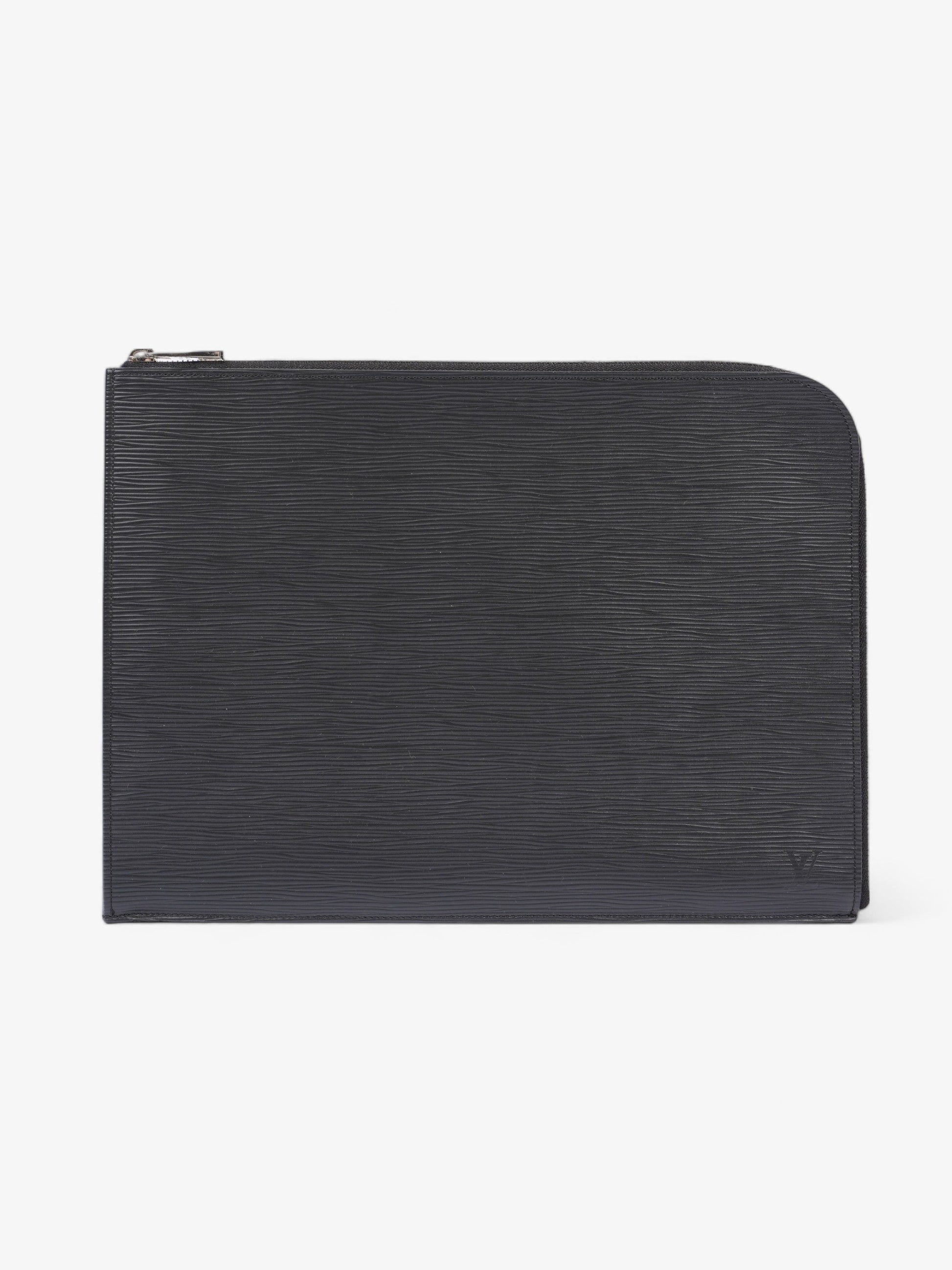 Louis Vuitton Pochette Jour GM Epi Leather Black Clutch Bag