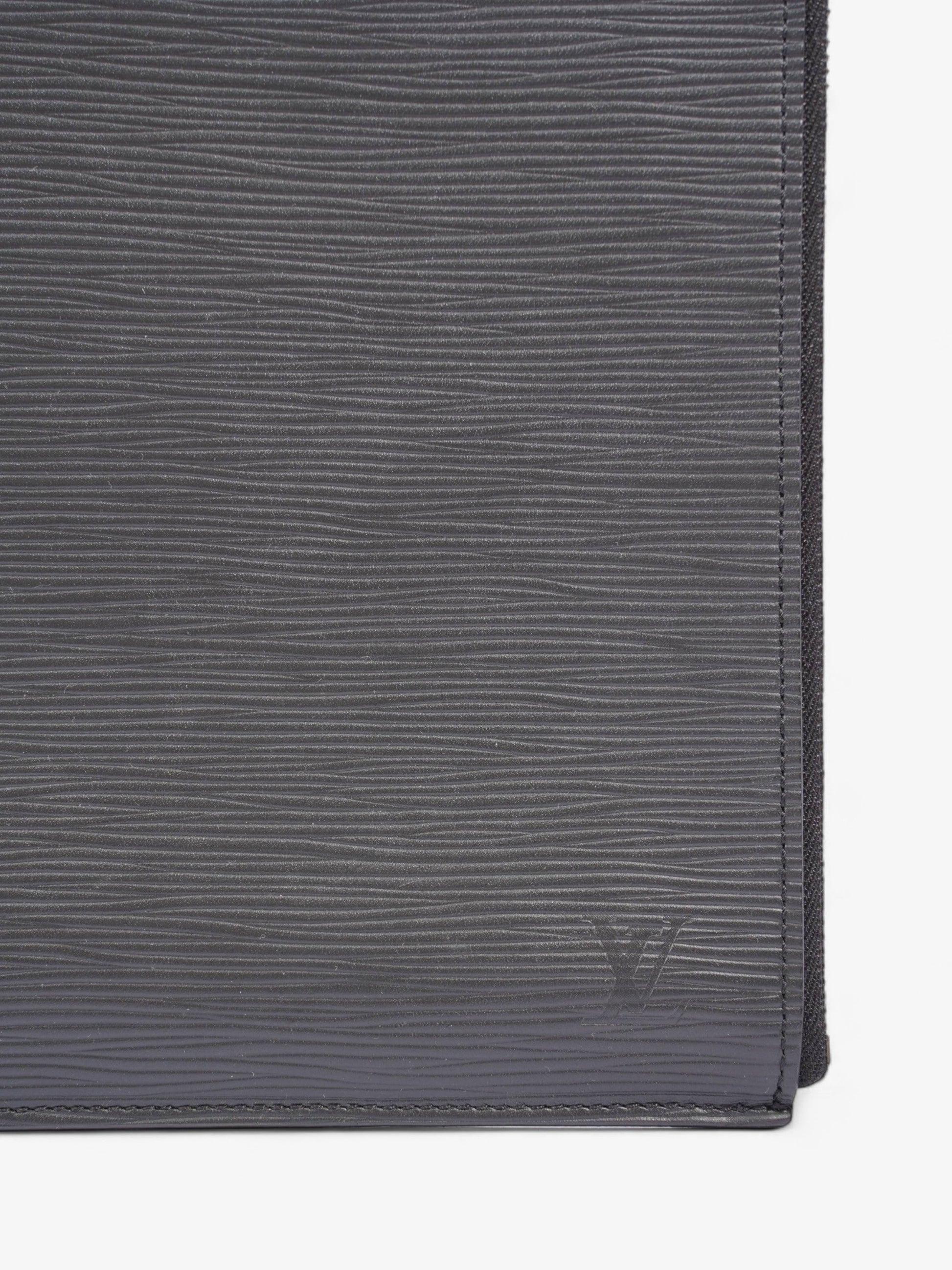 Louis Vuitton Pochette Jour GM Epi Leather Black Clutch Bag