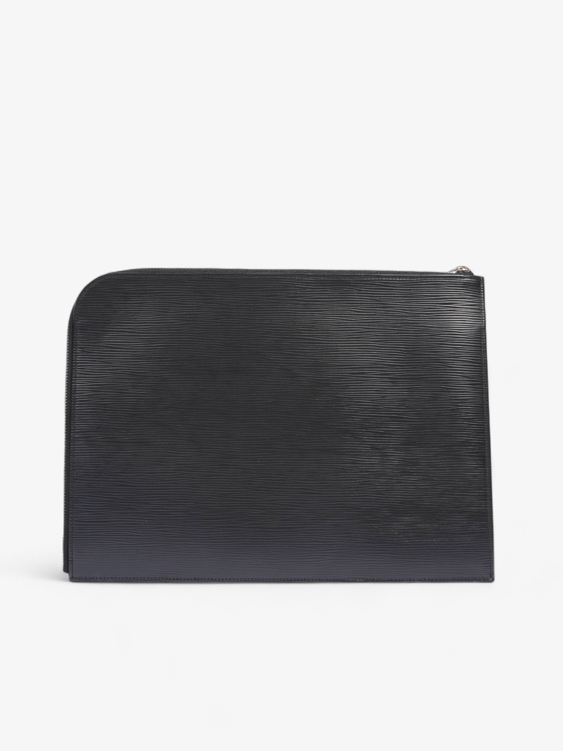 Louis Vuitton Pochette Jour GM Epi Leather Black Clutch Bag