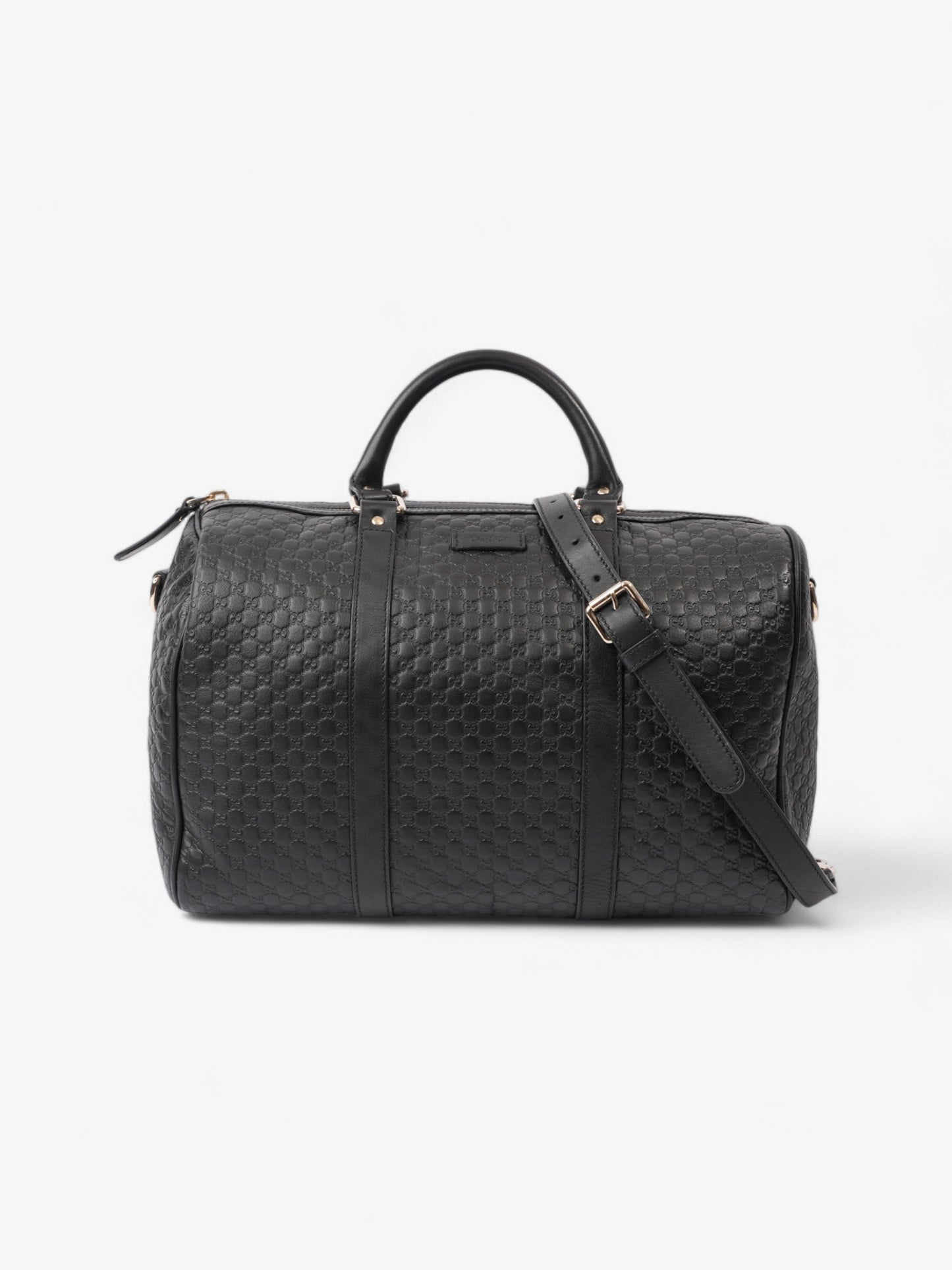 Gucci Boston Bag ssima Leather Black Shoulder Bag