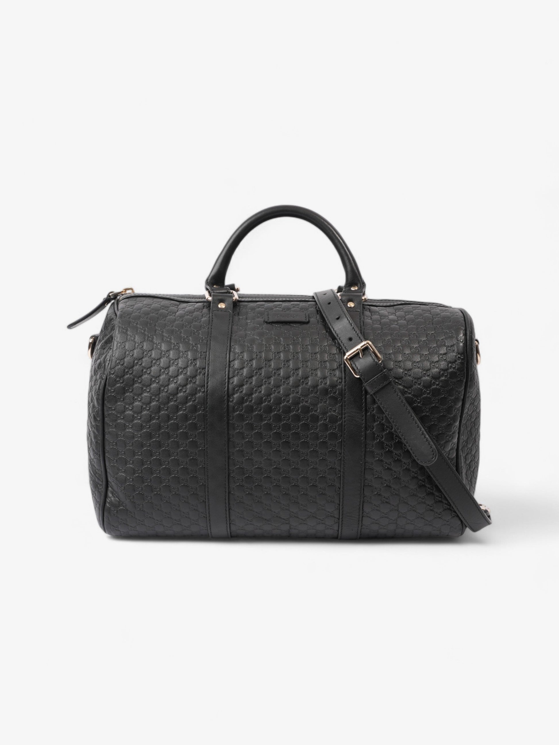 Gucci Boston Bag ssima Leather Black Shoulder Bag