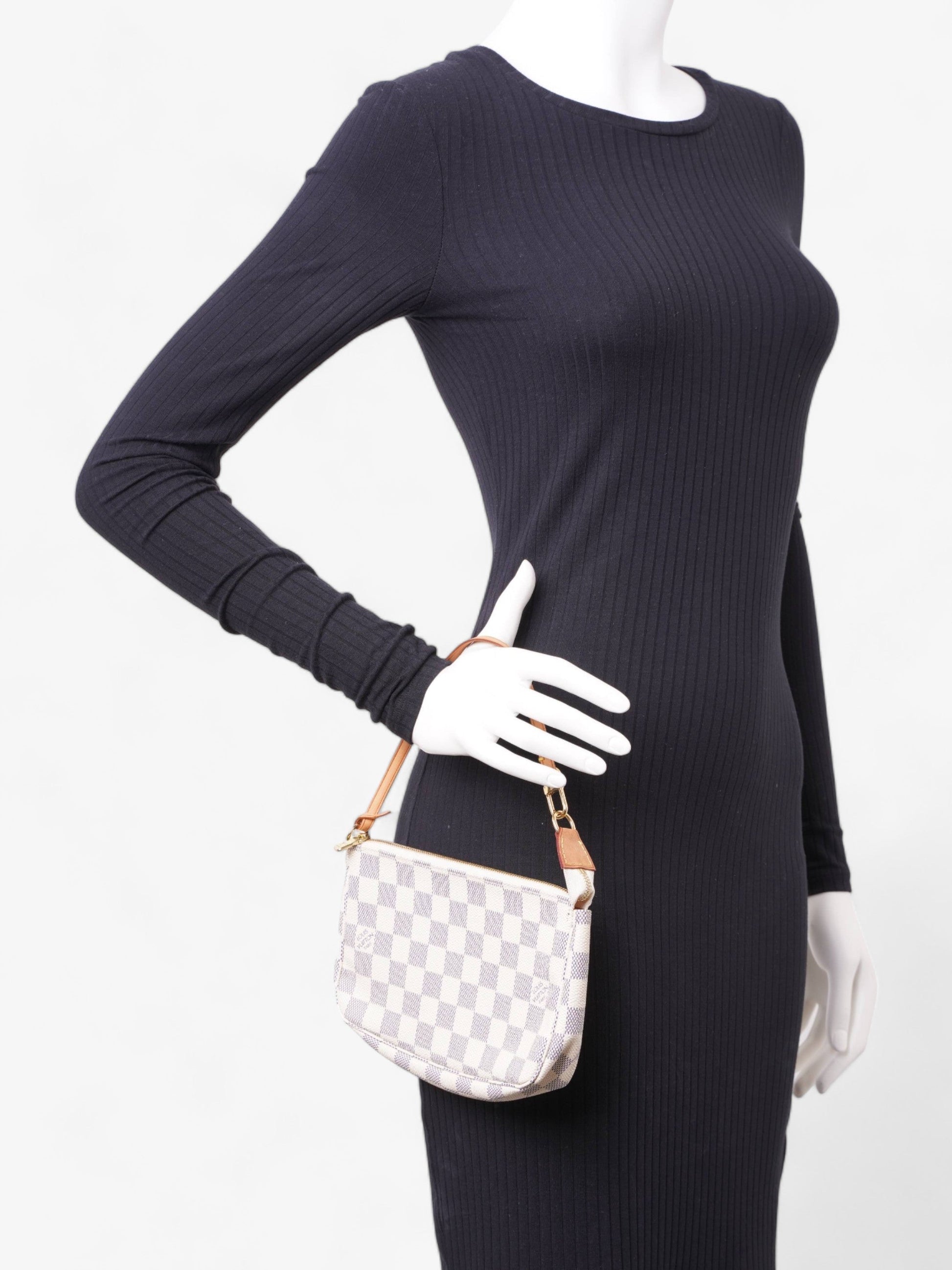Louis Vuitton Pochette Accessoires Azur Coated Damier Canvas Coated Canvas Apparel 7