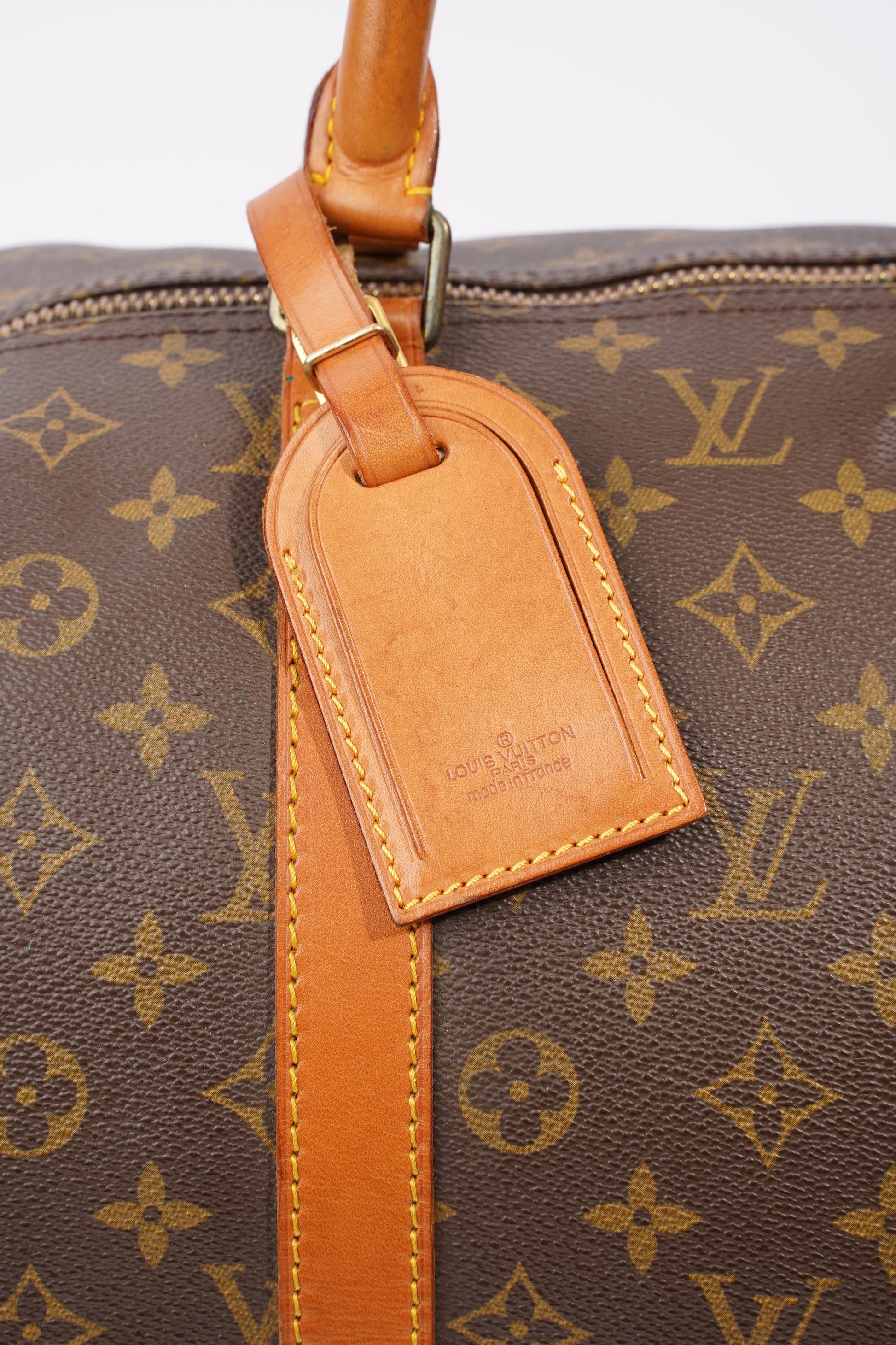 Louis Vuitton Keepall Coated 50 Monogram Canvas Coated Canvas Brown Apparel
