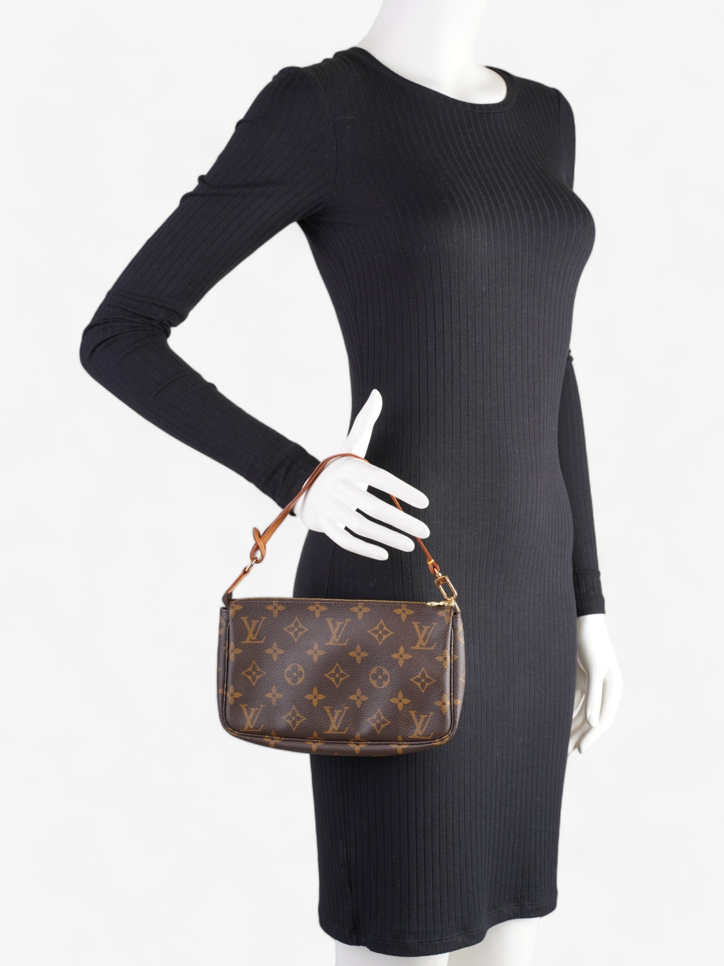 Louis Vuitton Pochette Accessoires Coated Monogram Canvas Coated Canvas Apparel Canvas 30