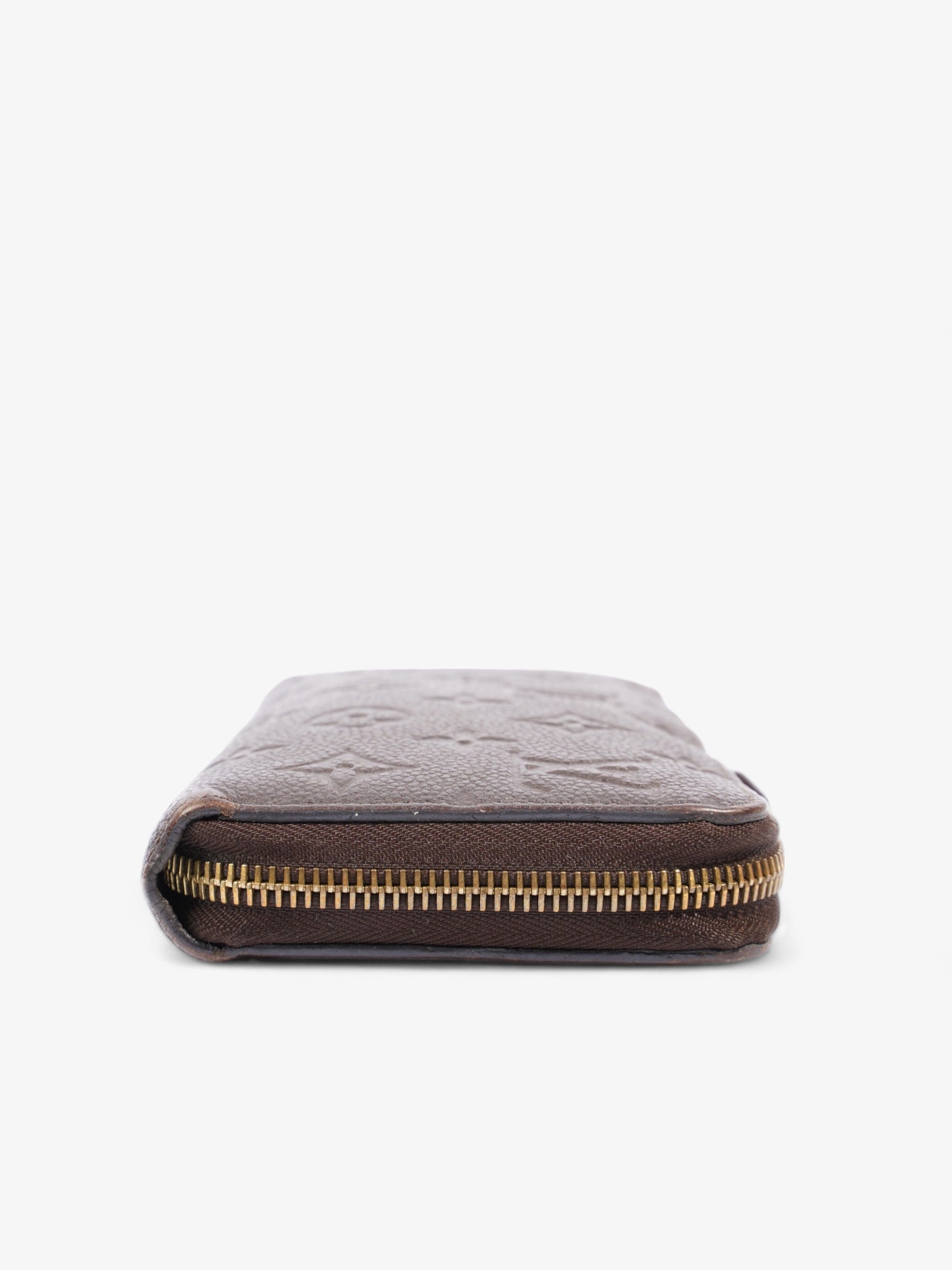 Louis Vuitton Zippy Taupe Empreinte Leather Wallet Case