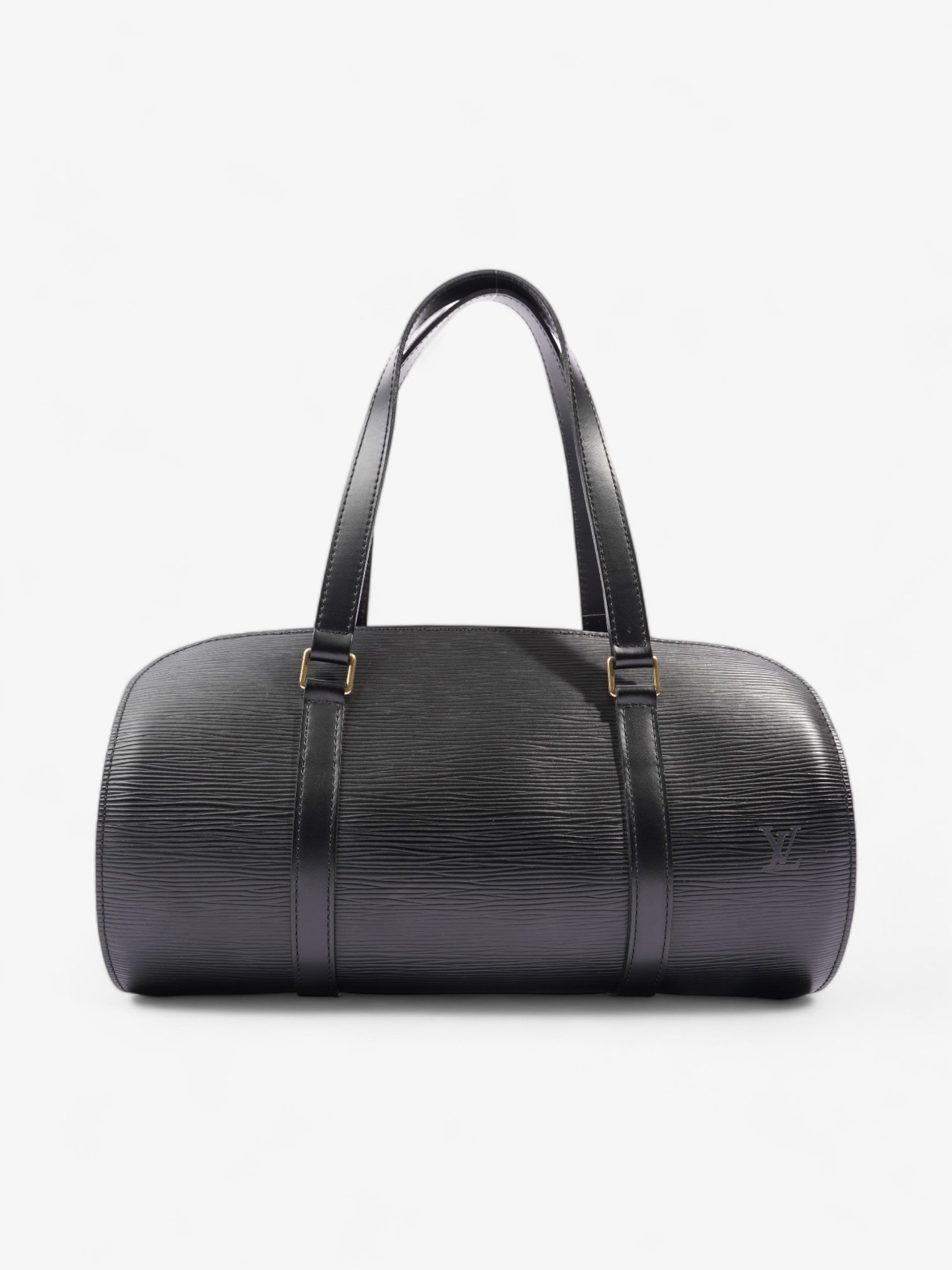 Louis Vuitton Soufflot Black Leather Epi Handbag Epi Leather