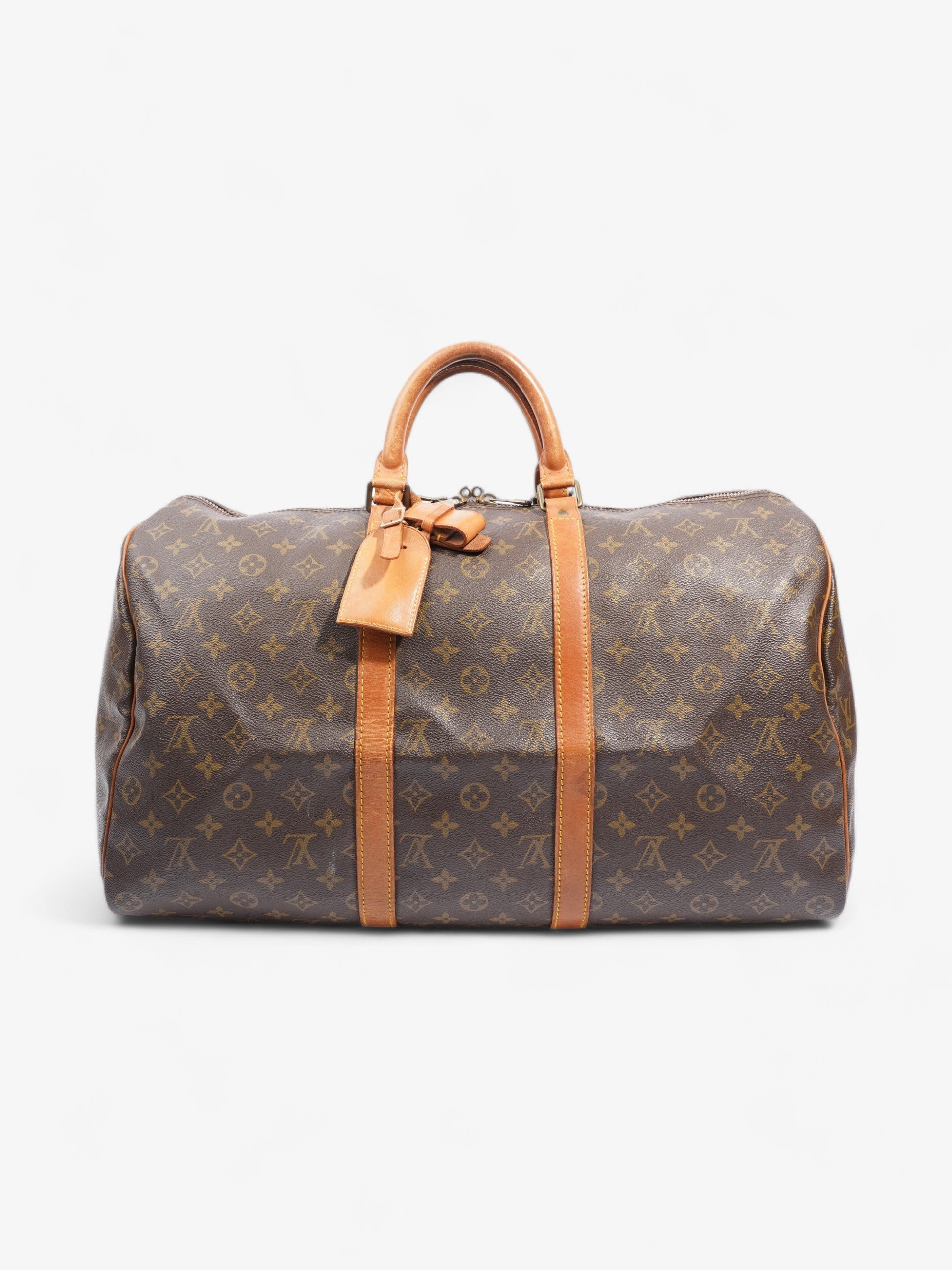 Louis Vuitton Keepall Coated 50 Monogram Canvas Coated Canvas Apparel Canvas 50