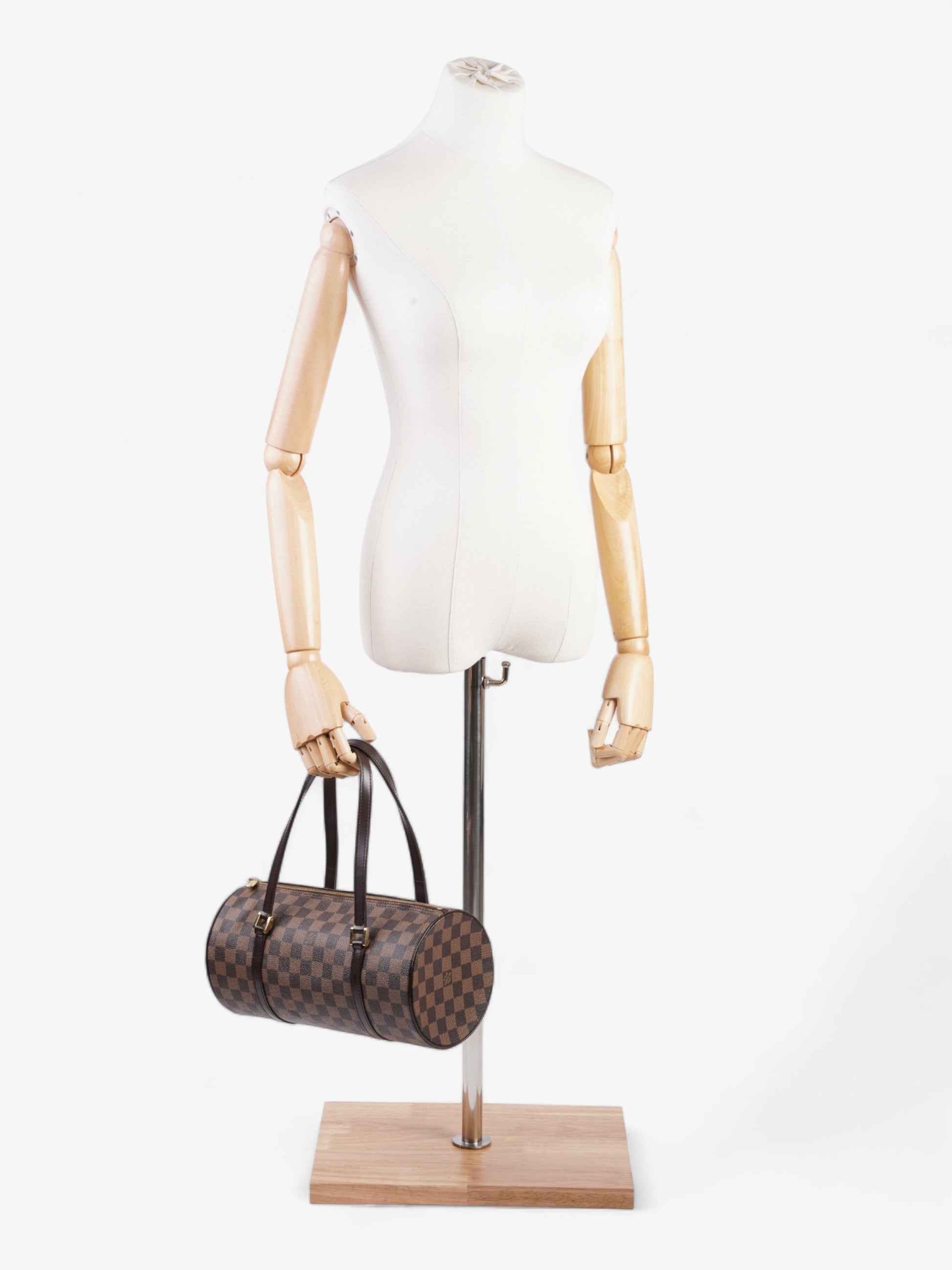 Louis Vuitton Papillon Ebene Coated 30 Damier Canvas Coated Canvas Apparel Canvas 36