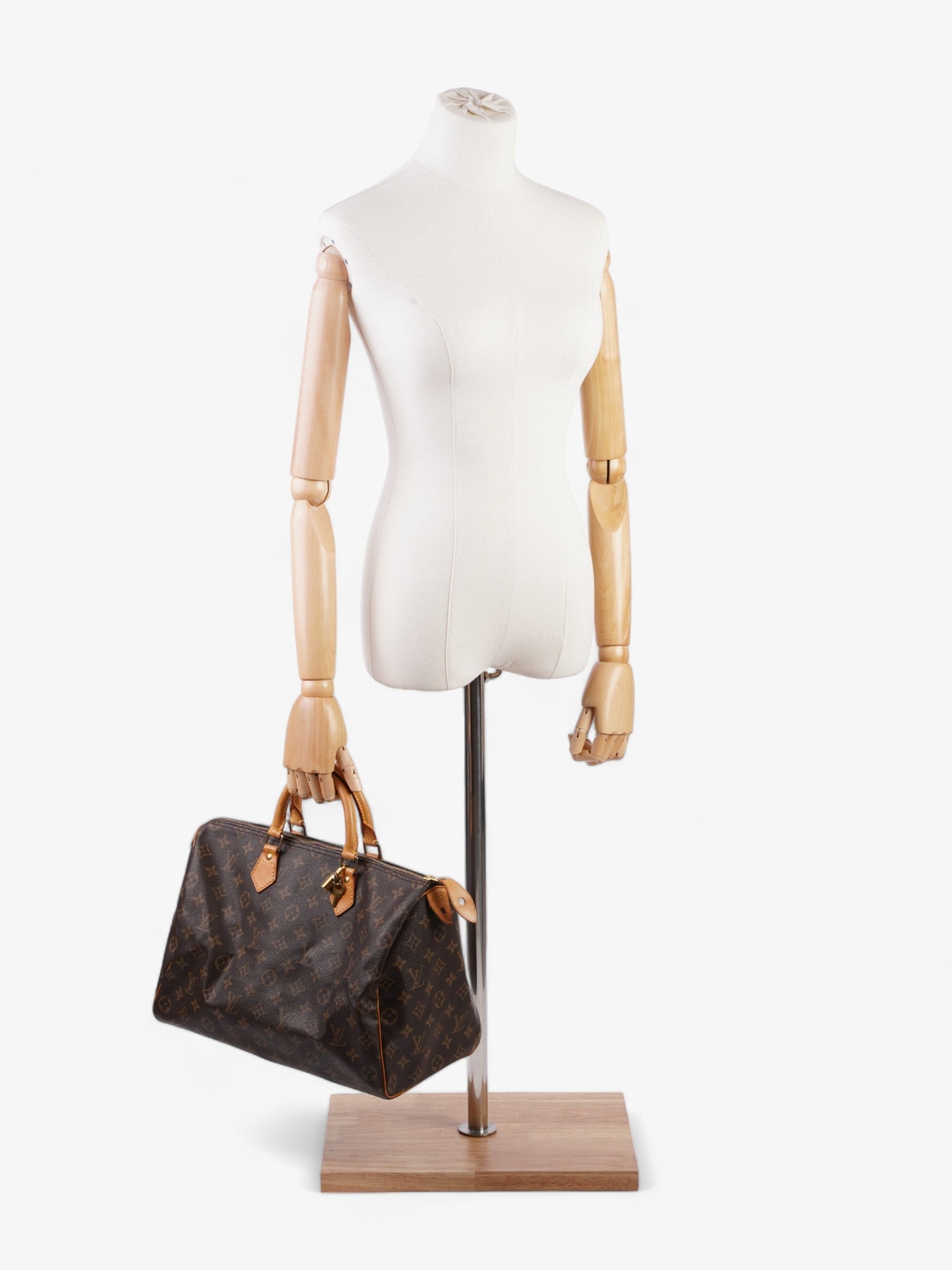Louis Vuitton Speedy Coated 35 Monogram Canvas Coated Canvas Apparel Canvas 39