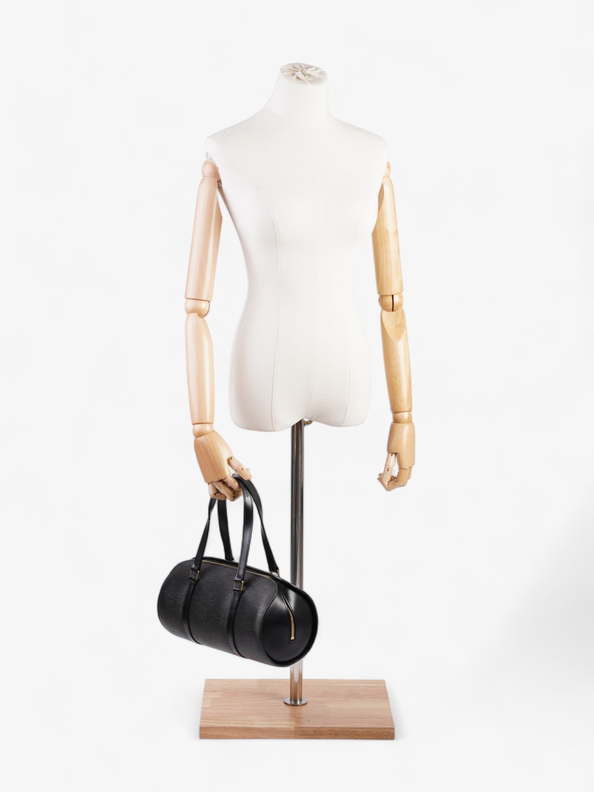 Louis Vuitton Soufflot Black Leather Epi Handbag Leather 1