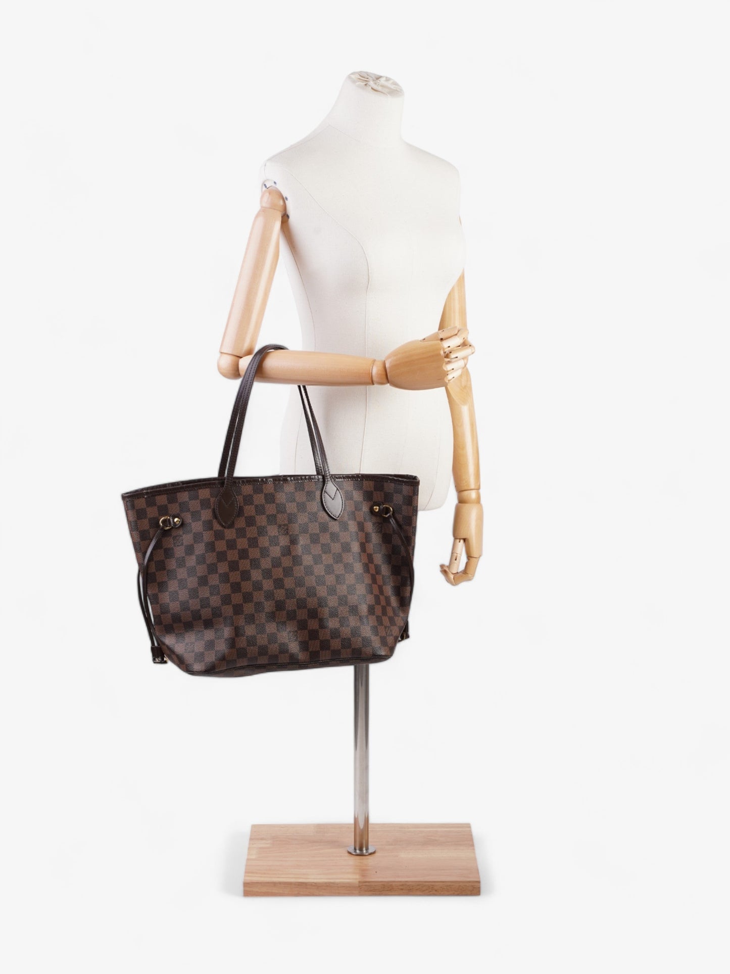 Louis Vuitton Neverfull Ebene Coated MM Damier Canvas Coated Canvas Apparel Mm 2