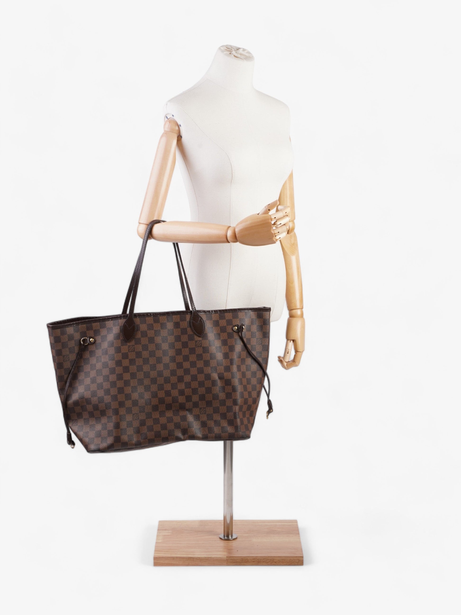 Louis Vuitton Neverfull Ebene Coated GM Damier Canvas Coated Canvas Apparel Canvas Gm