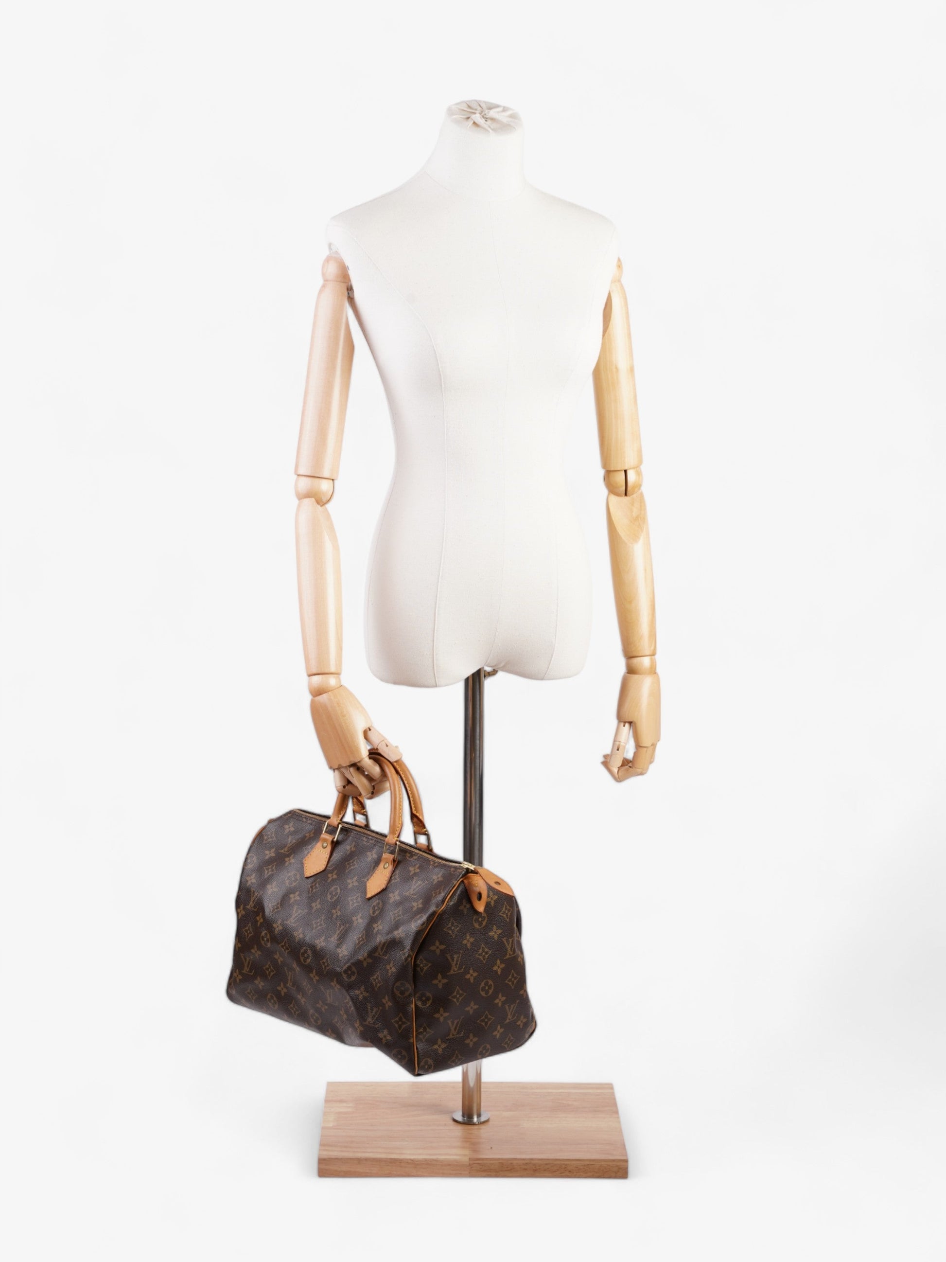Louis Vuitton Speedy Coated 35 Monogram Canvas Coated Canvas Apparel Canvas 52