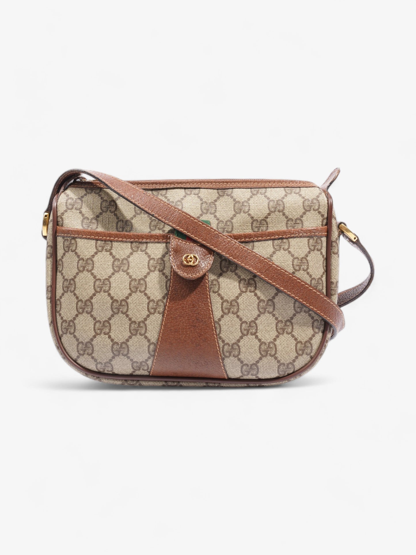 Gucci Old Sherry Line Pvc Shoulder Bag Supreme Leather Canvas