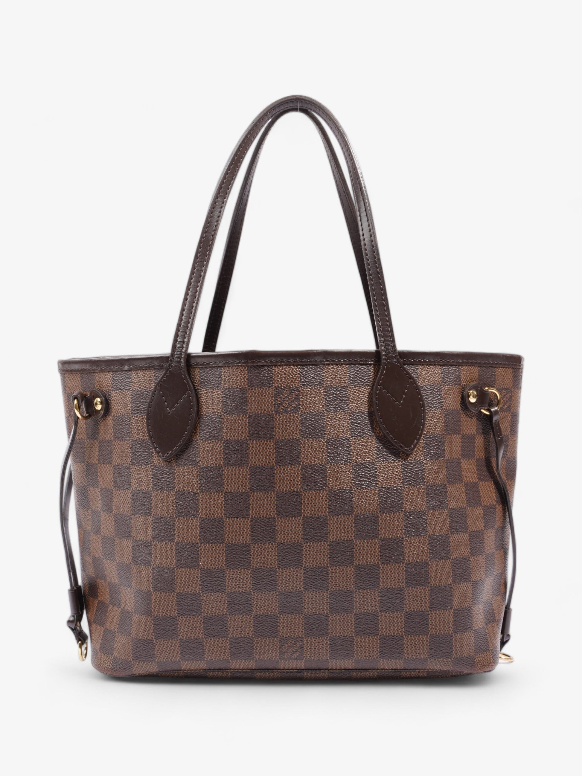 Louis Vuitton Neverfull Ebene Coated PM Damier Canvas Coated Canvas Apparel Canvas Pm