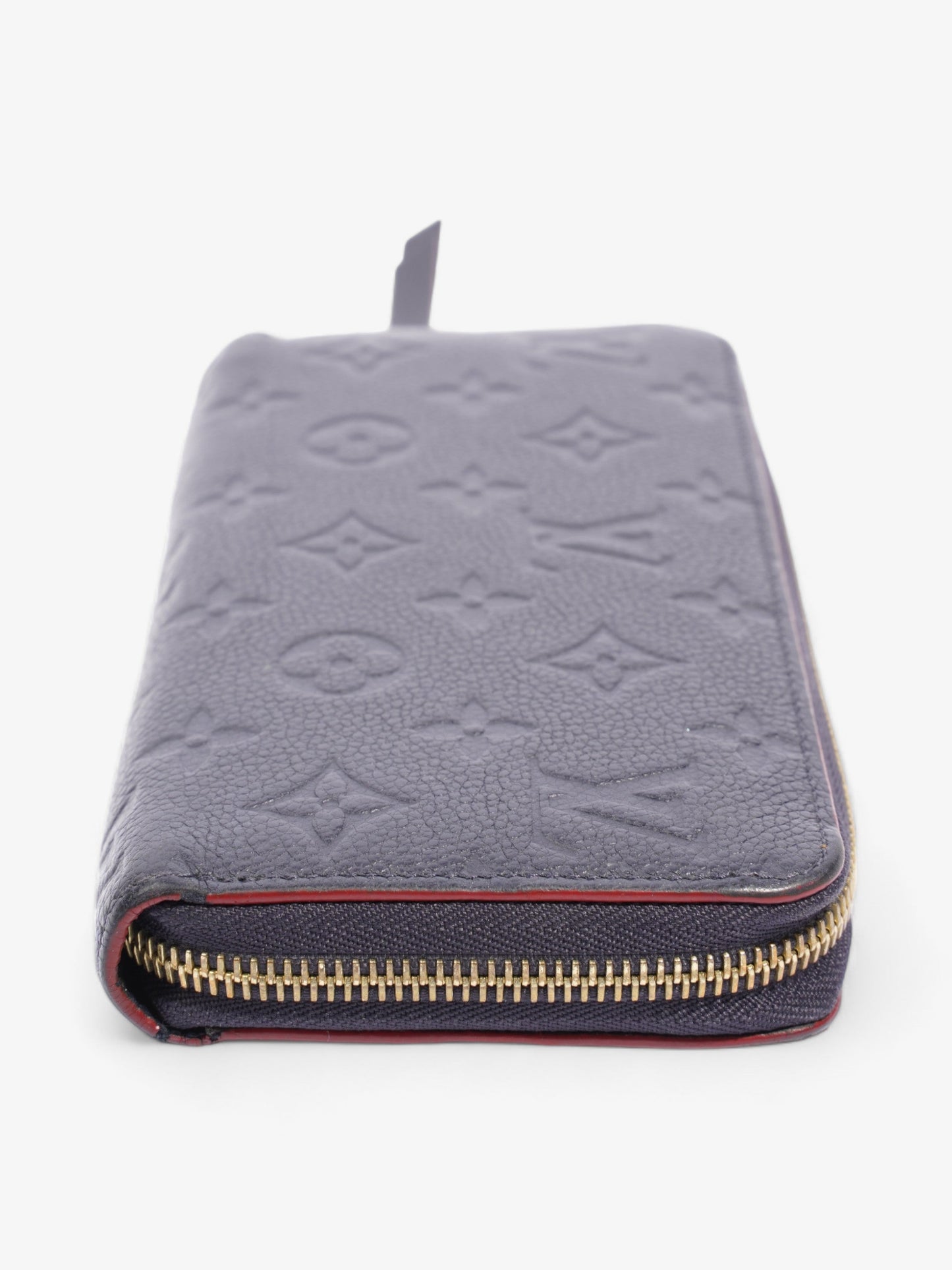 Louis Vuitton Zippy Navy Empreinte Leather Wallet Case