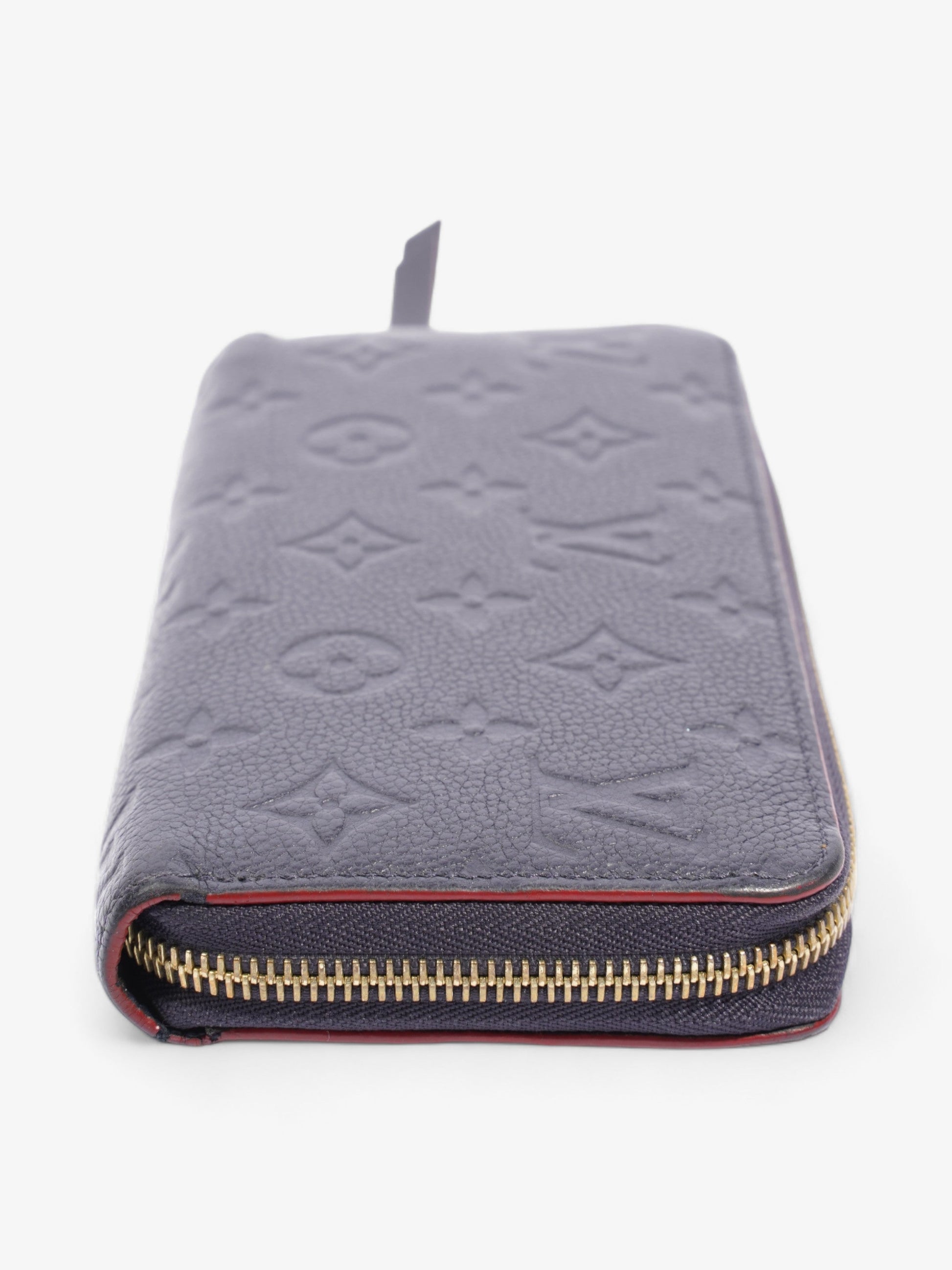 Louis Vuitton Zippy Navy Empreinte Leather Wallet Case