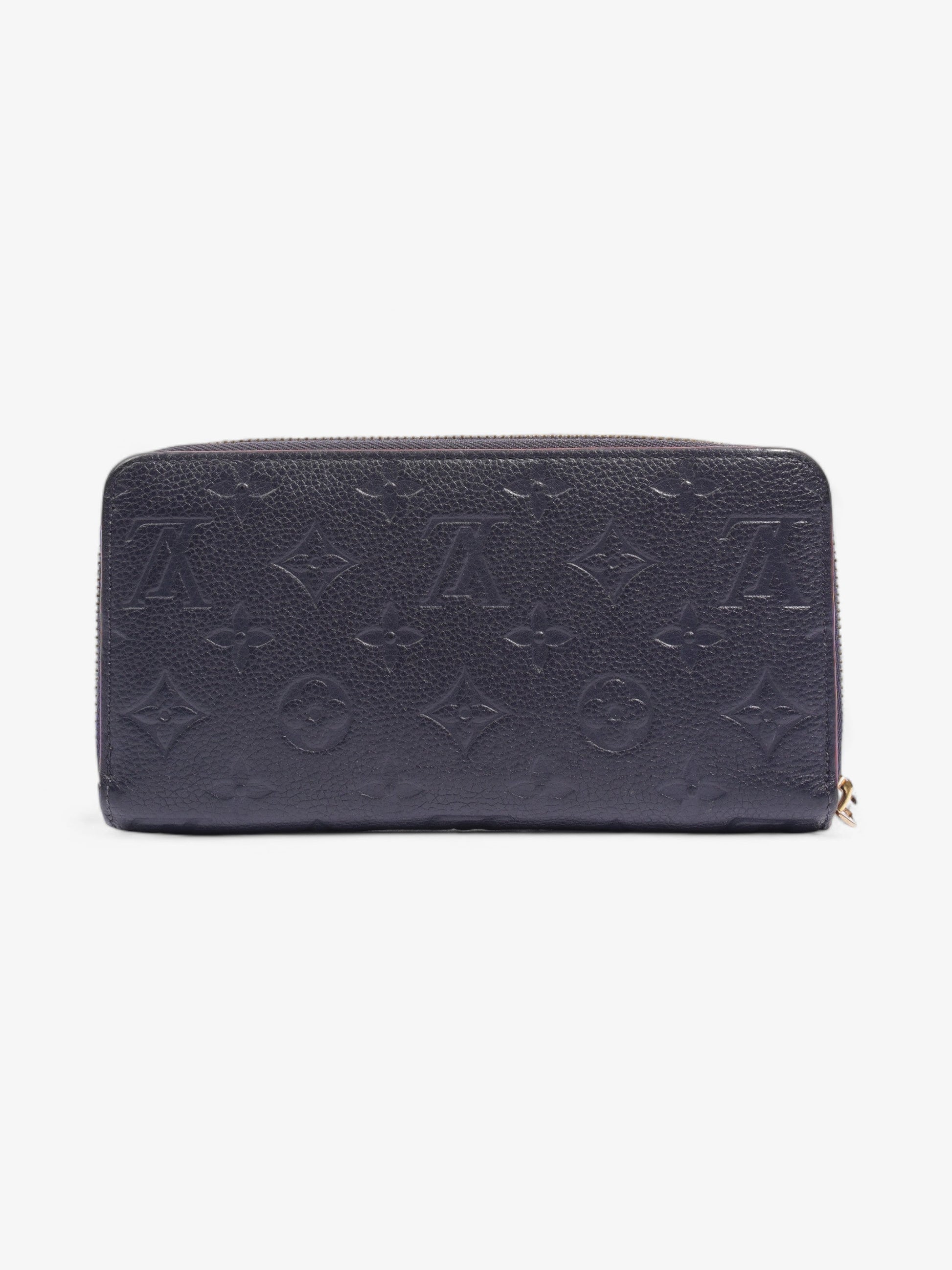 Louis Vuitton Zippy Navy Empreinte Leather Wallet Case