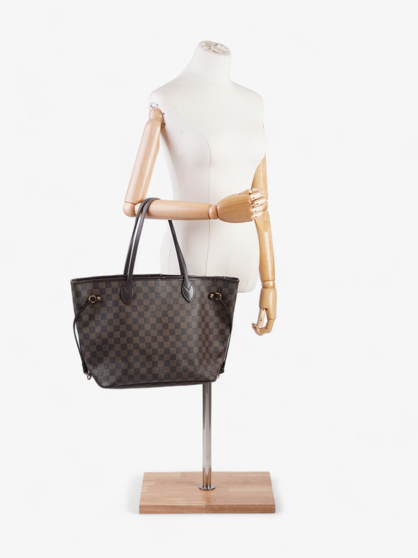 Louis Vuitton Neverfull Ebene Coated MM Damier Canvas Coated Canvas Apparel Mm 3