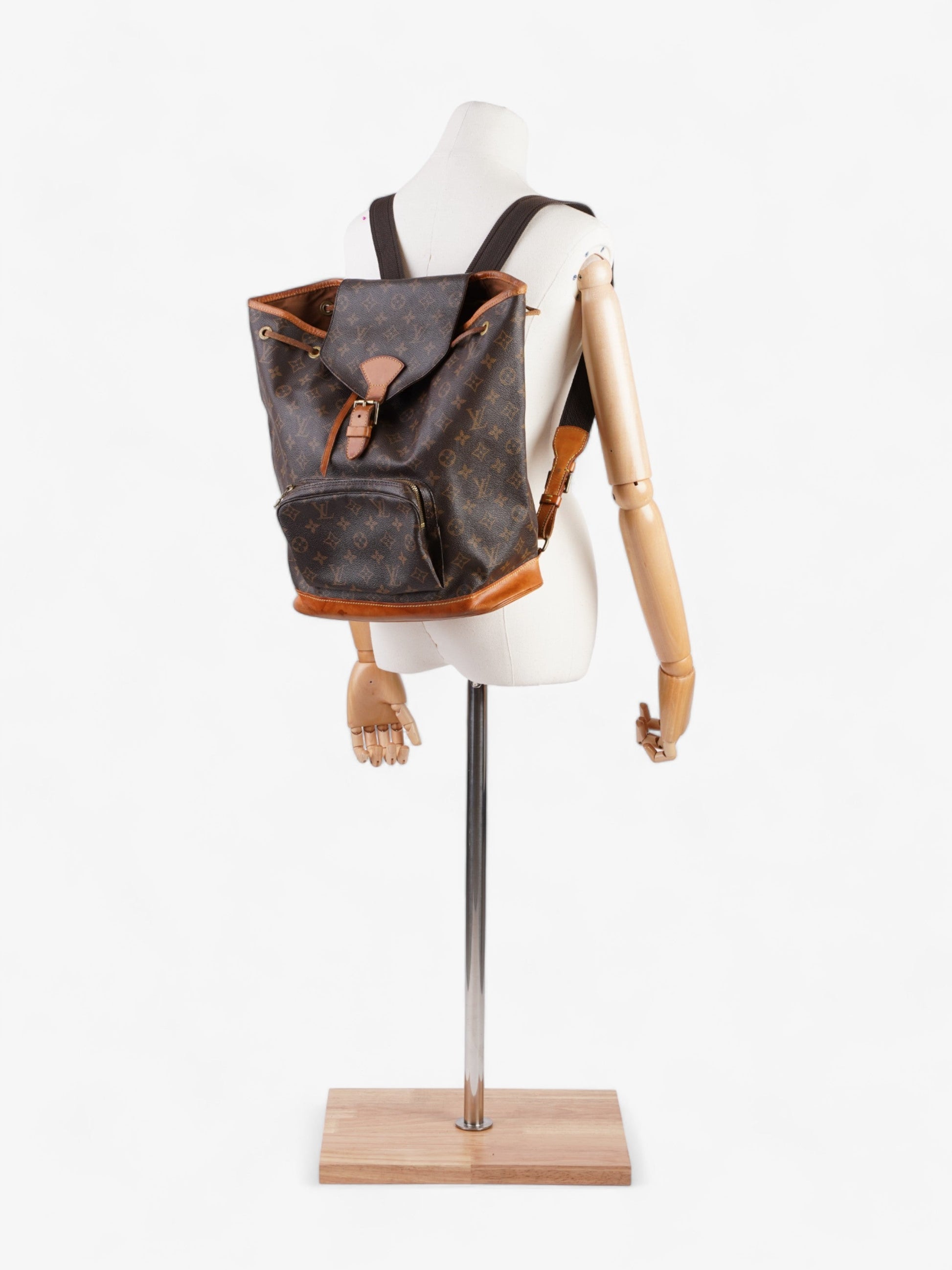 Louis Vuitton Montsouris Coated GM Monogram Canvas Coated Canvas Apparel Canvas Gm