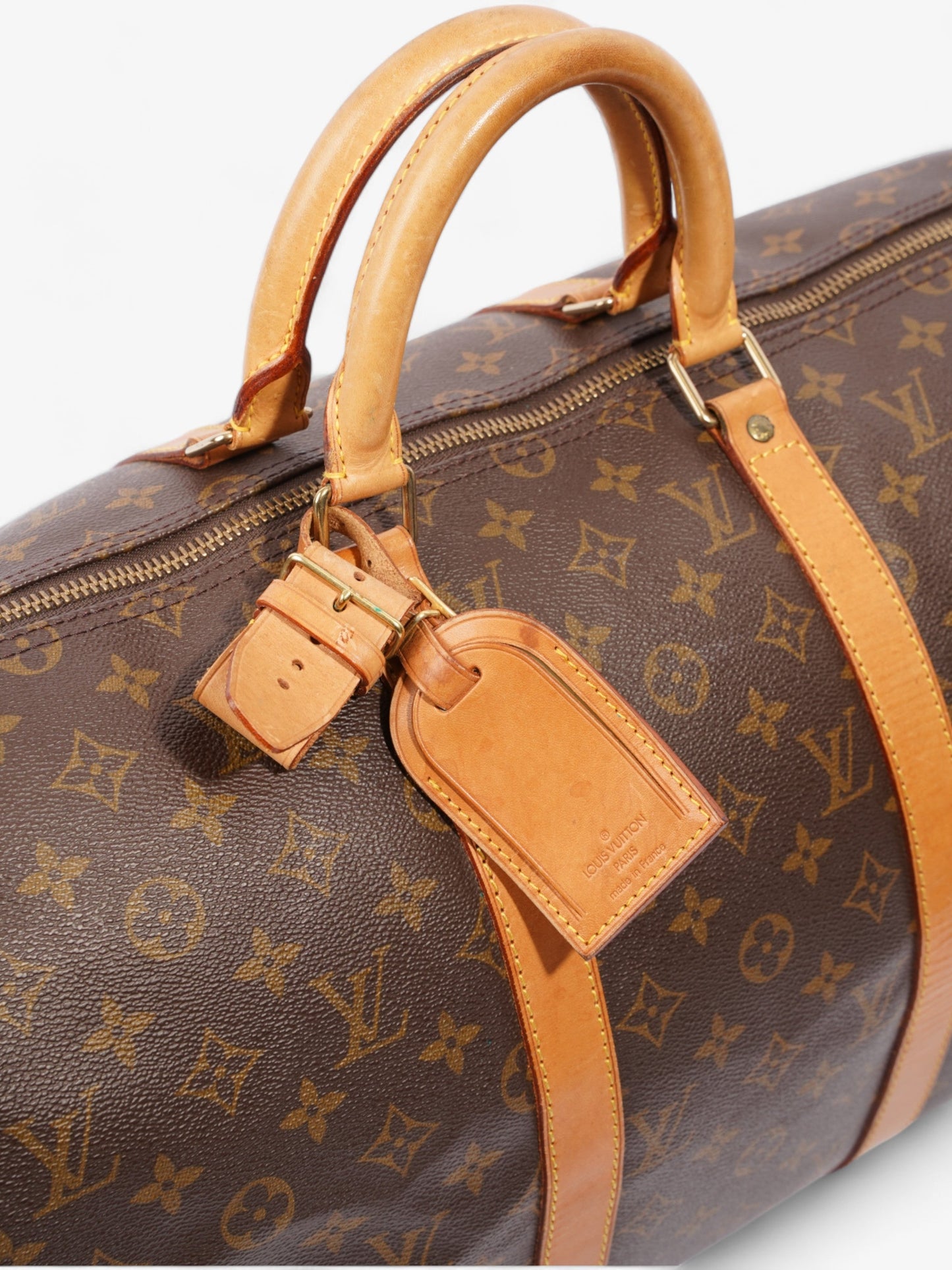 Louis Vuitton Keepall Coated 50 Monogram Canvas Coated Canvas Apparel Canvas 52
