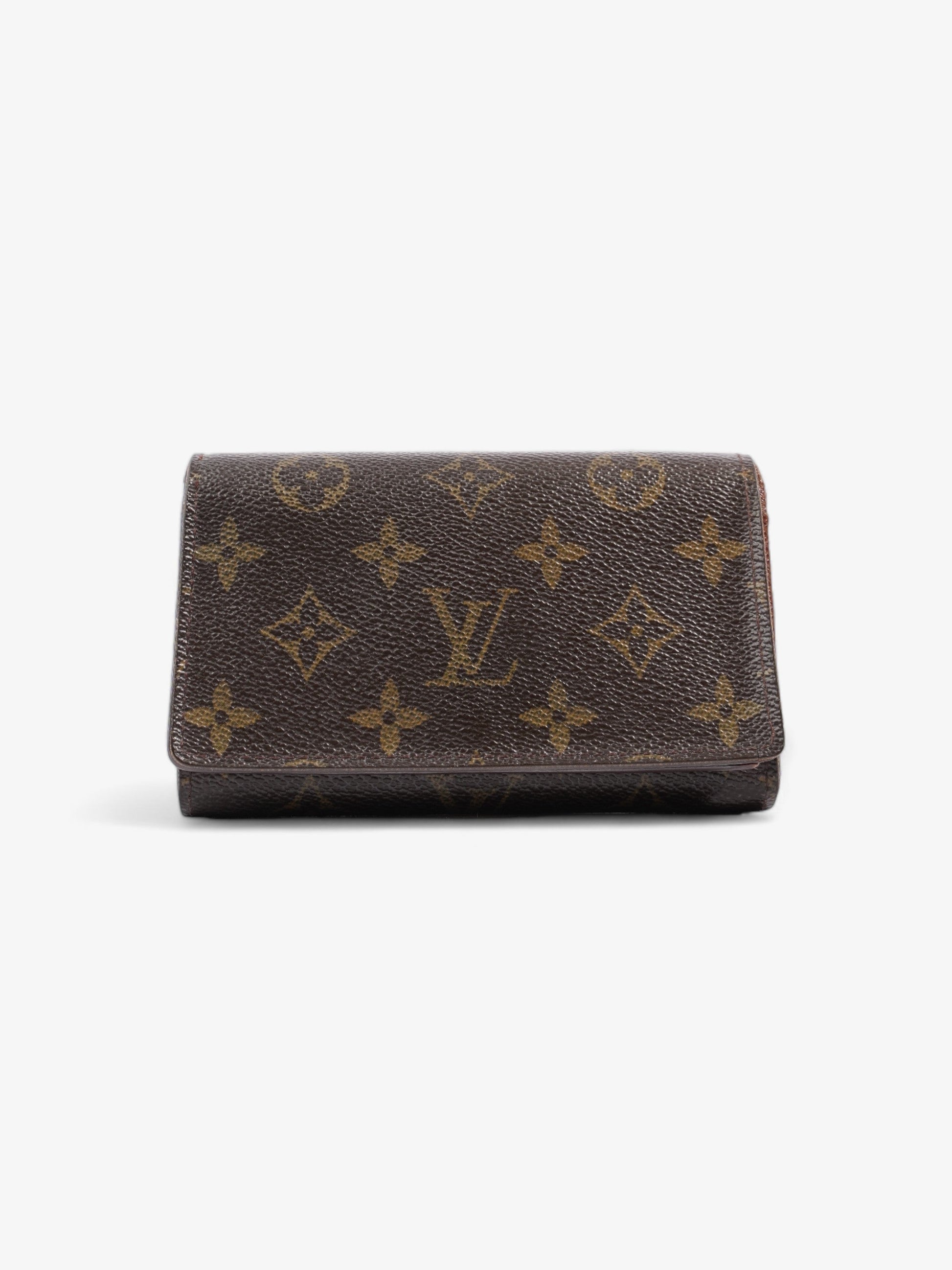 Louis Vuitton Portefeuil-Trésor Compact Coated Monogram Canvas Coated Canvas Wallet Case