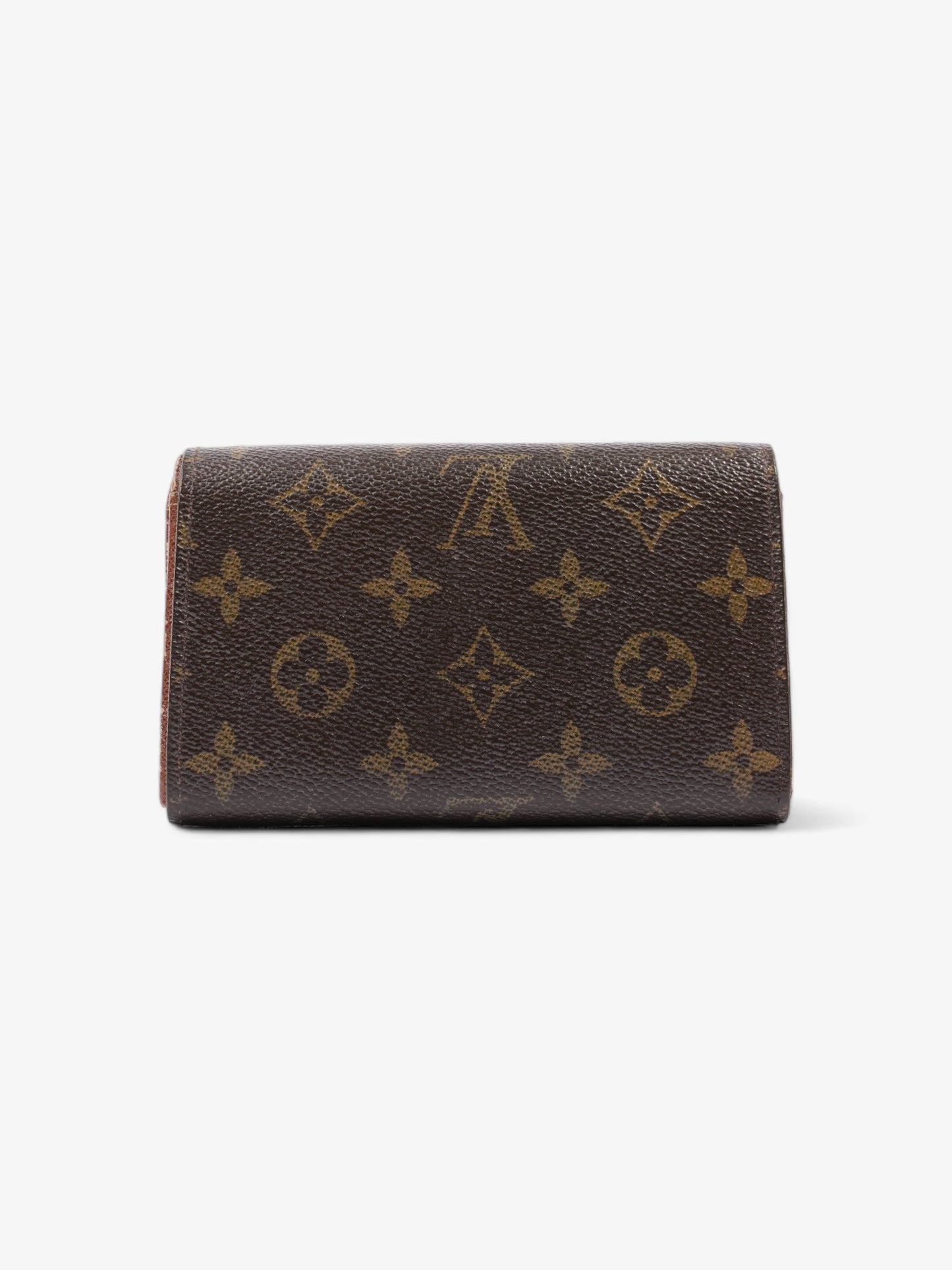 Louis Vuitton Portefeuil-Trésor Compact Coated Monogram Canvas Coated Canvas Wallet Case