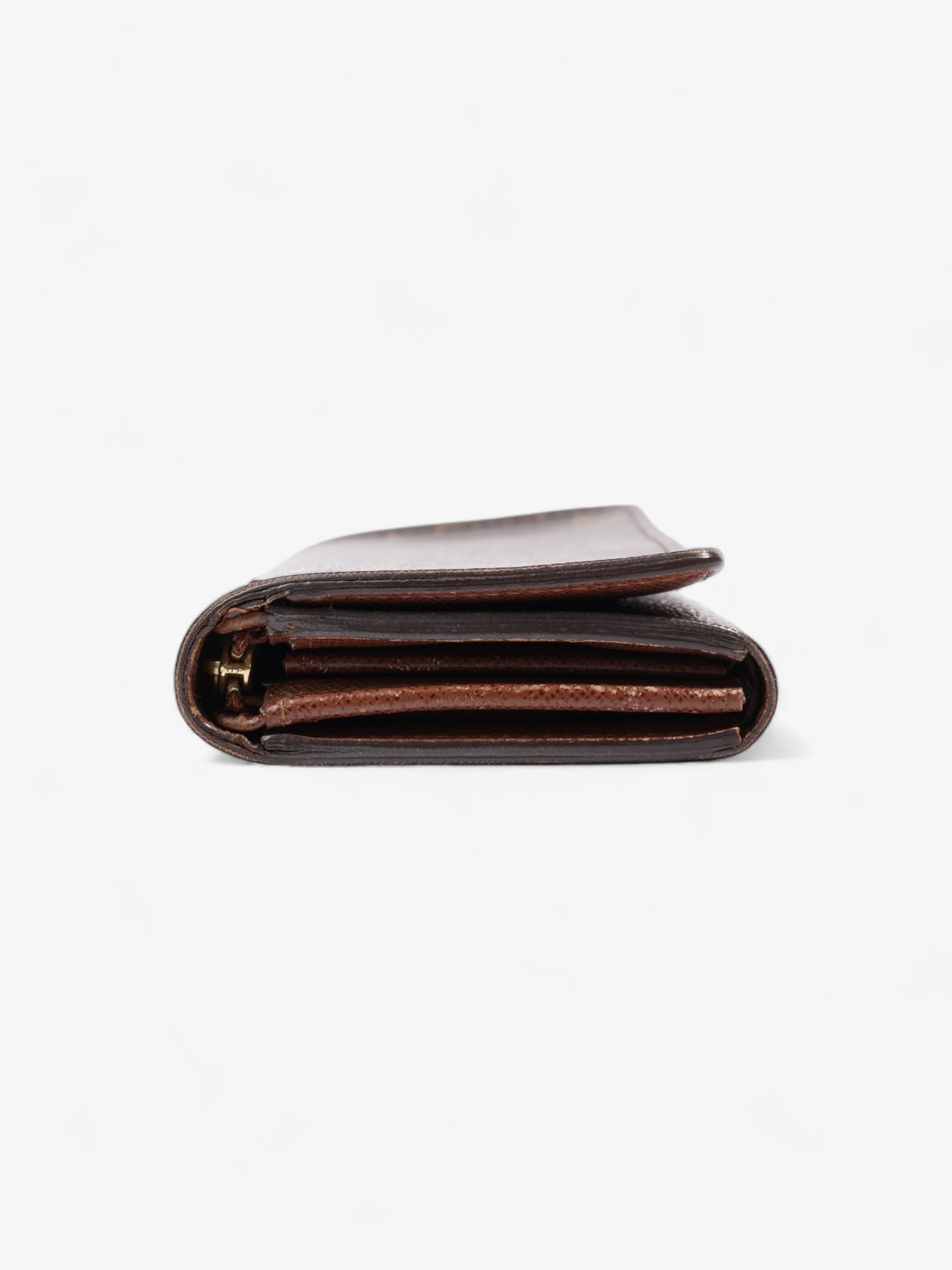 Louis Vuitton Portefeuil-Trésor Compact Coated Monogram Canvas Coated Canvas Wallet Case