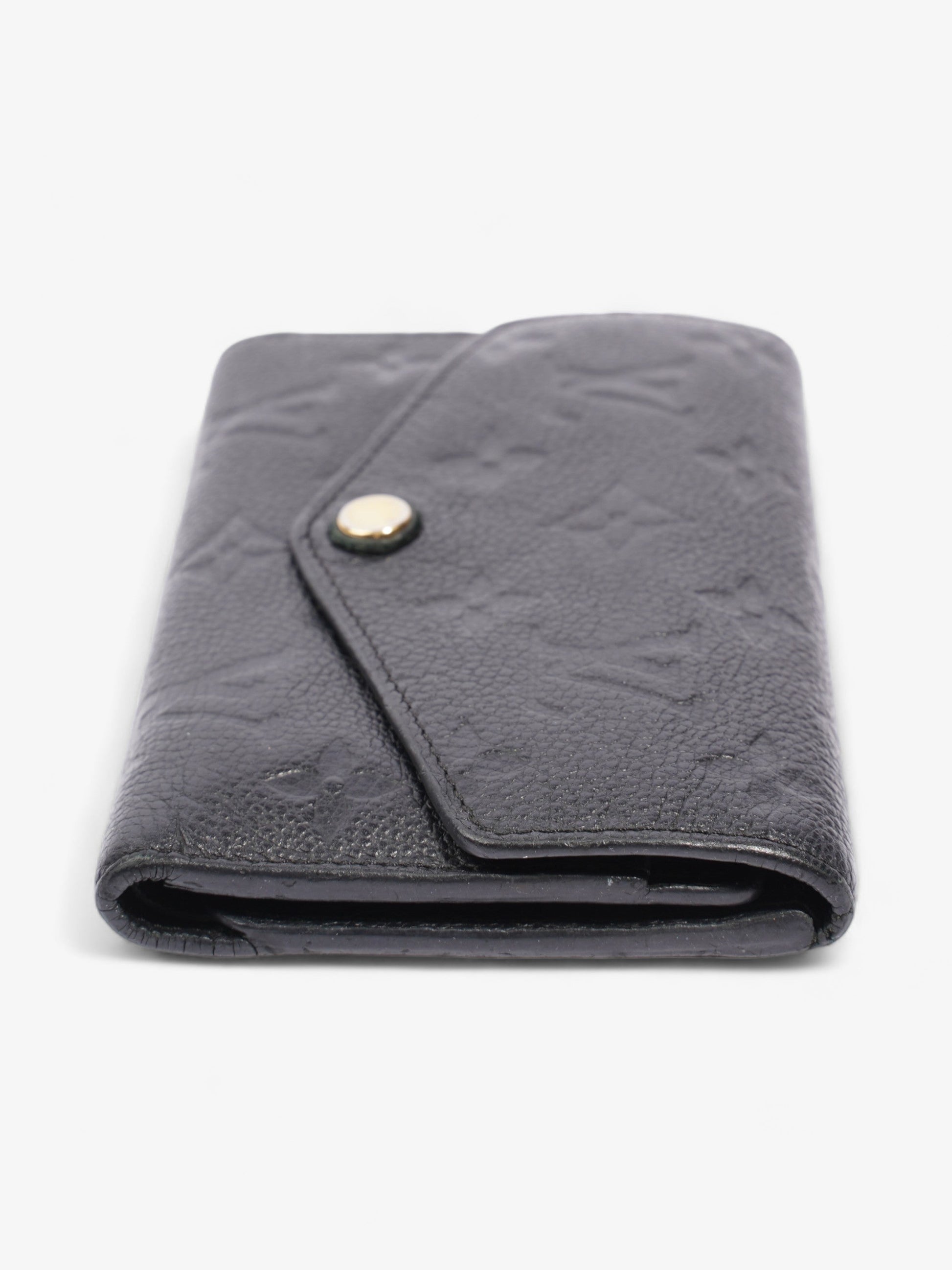 Louis Vuitton Curie Trifold Empreinte Leather Black Wallet Case
