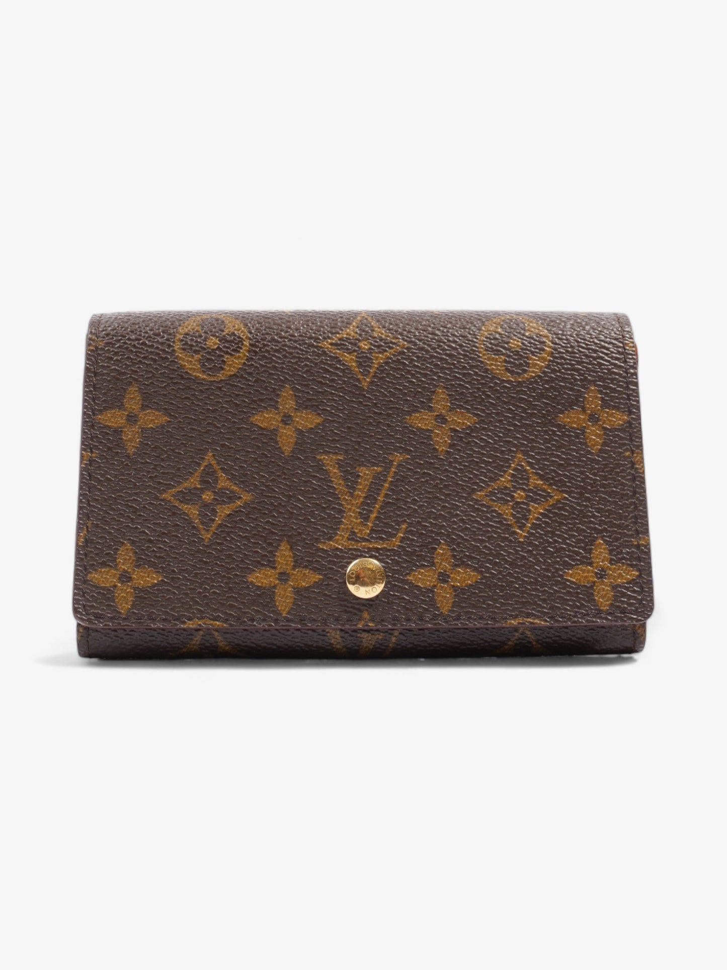 Louis Vuitton Porto Monevier Tresor Coated Monogram Canvas Coated Canvas Wallet Case