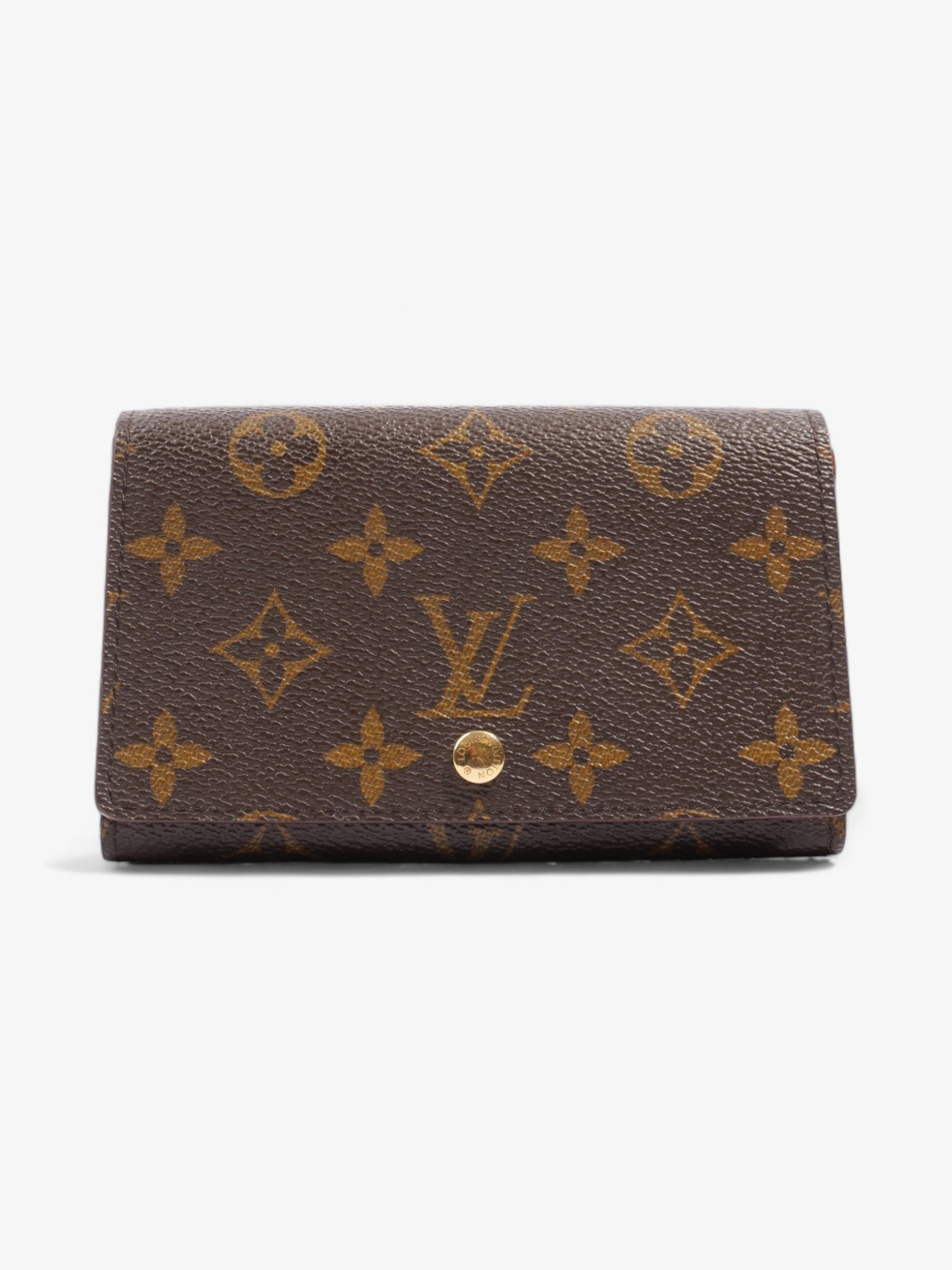 Louis Vuitton Porto Monevier Tresor Coated Monogram Canvas Coated Canvas Wallet Case
