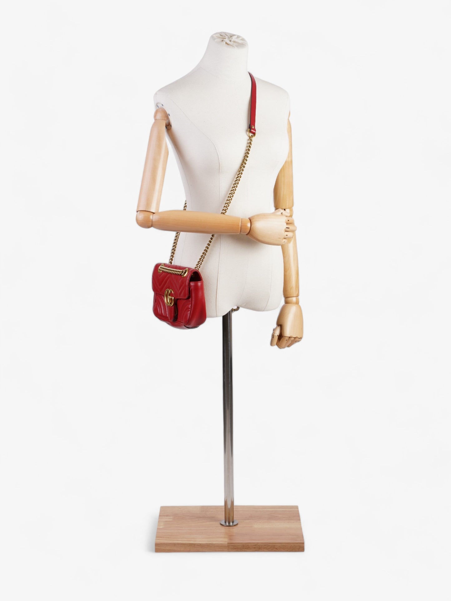 Gucci Marmont Flap Small Shoulder Bag Leather Matelasse