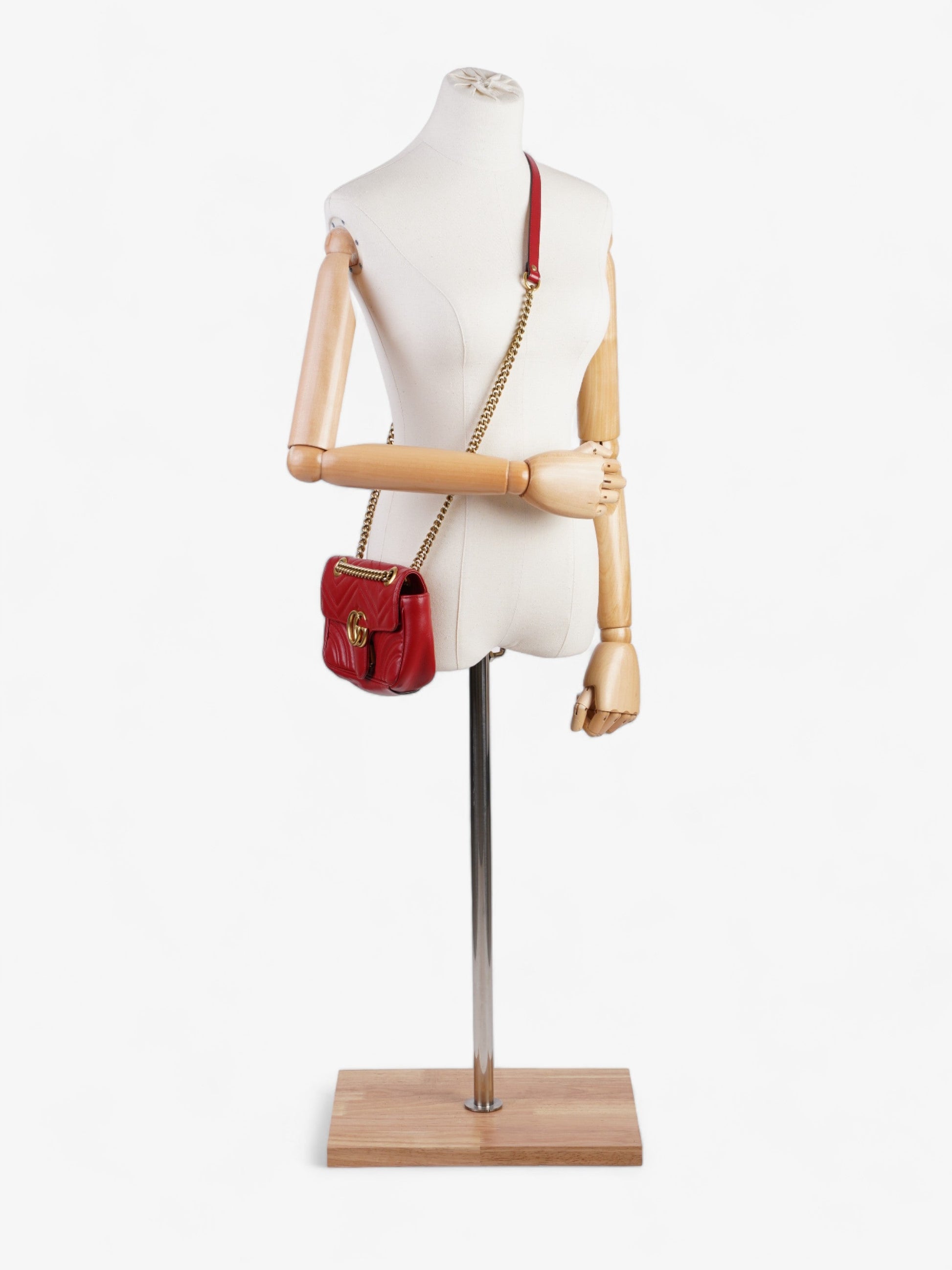 Gucci Marmont Flap Small Shoulder Bag Leather Matelasse