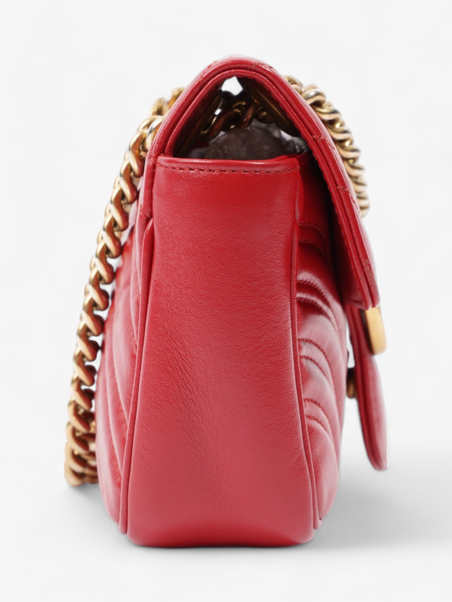 Gucci Marmont Flap Small Shoulder Bag Leather Matelasse